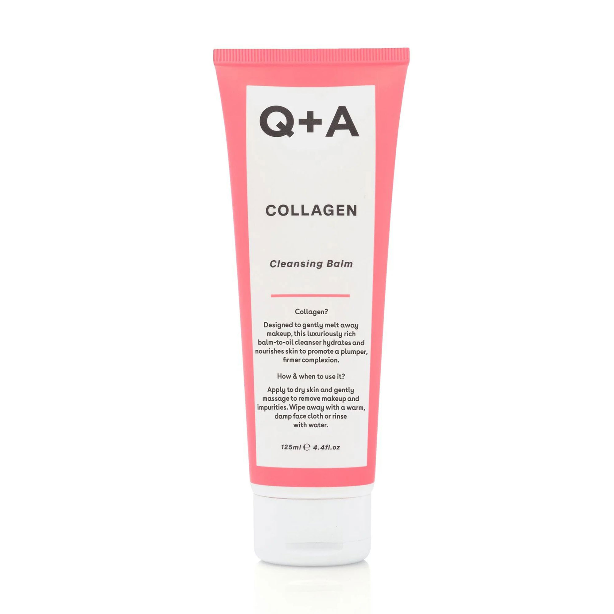 Очищувальний бальзам для обличчя Q+A Collagen Cleansing Balm з колагеном, 125 мл