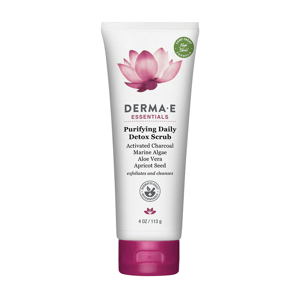 Очищувальний детокс скраб для обличчя Derma E Essentials Purifying Daily Detox Scrub, 113 г