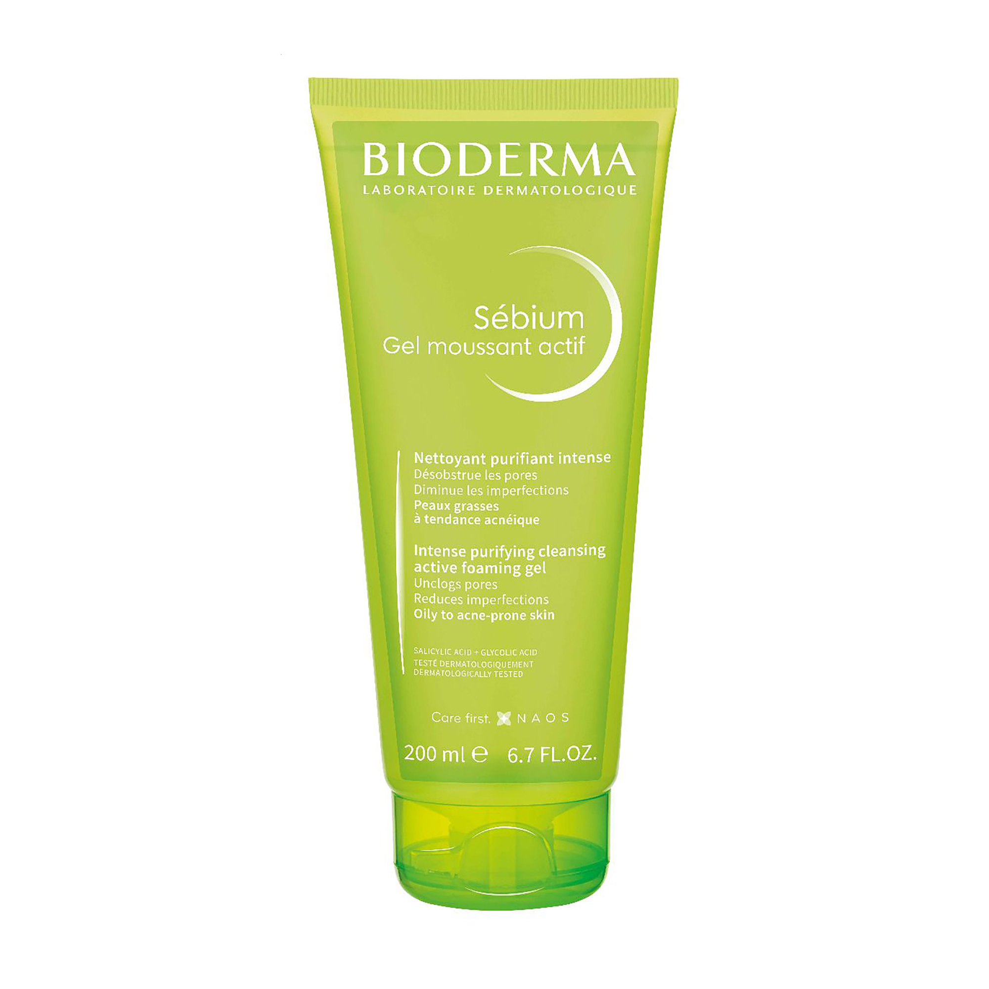 Очищувальний гель Bioderma Sebium Gel Moussant Actif Foaming Gel для жирної та схильної до акне шкіри, 200 мл