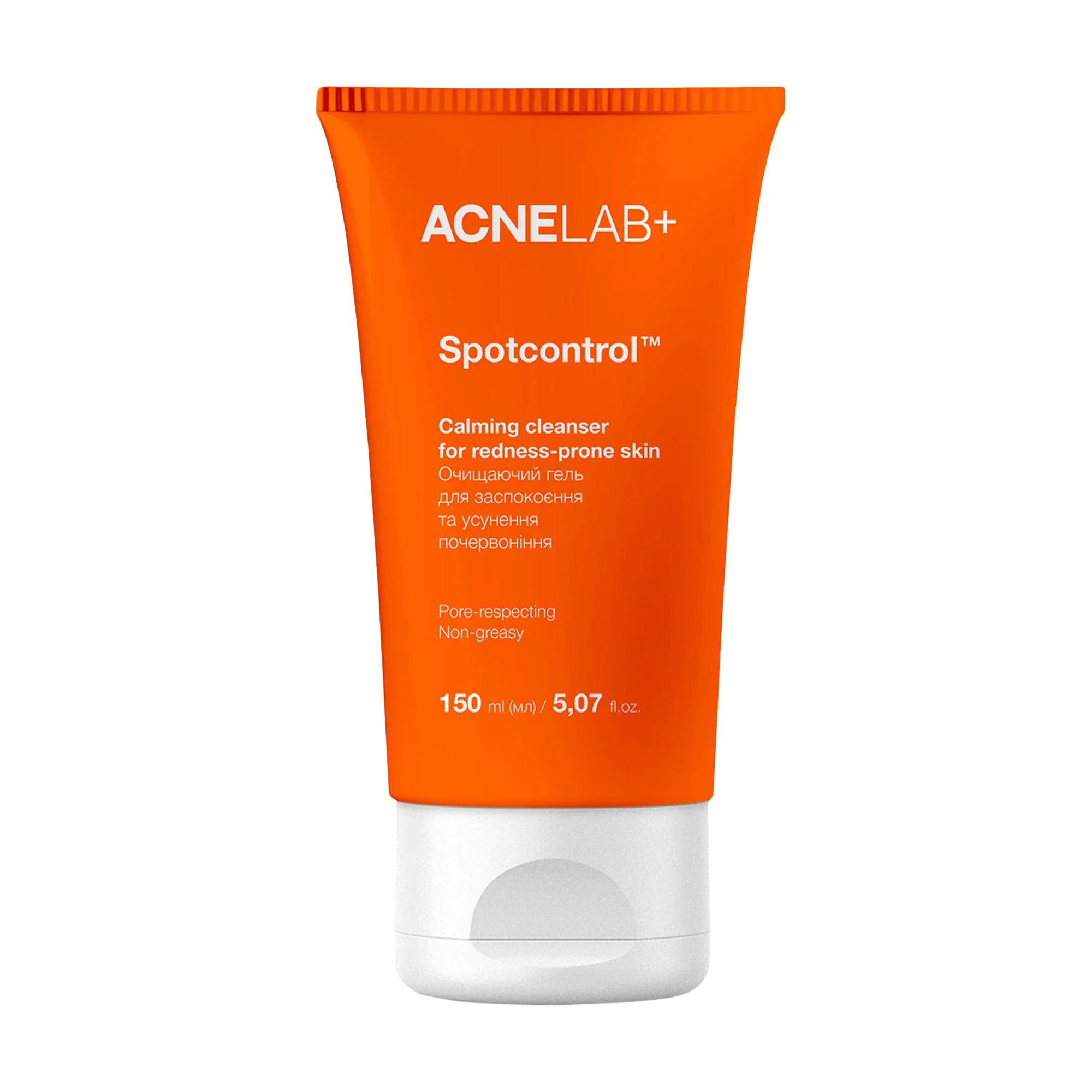 Очищувальний гель для обличчя ACNELAB+ Spotcontrol Сalming Сleanser For Redness-Prone Skin для заспокоєння та усунення почервоніння, 150 мл