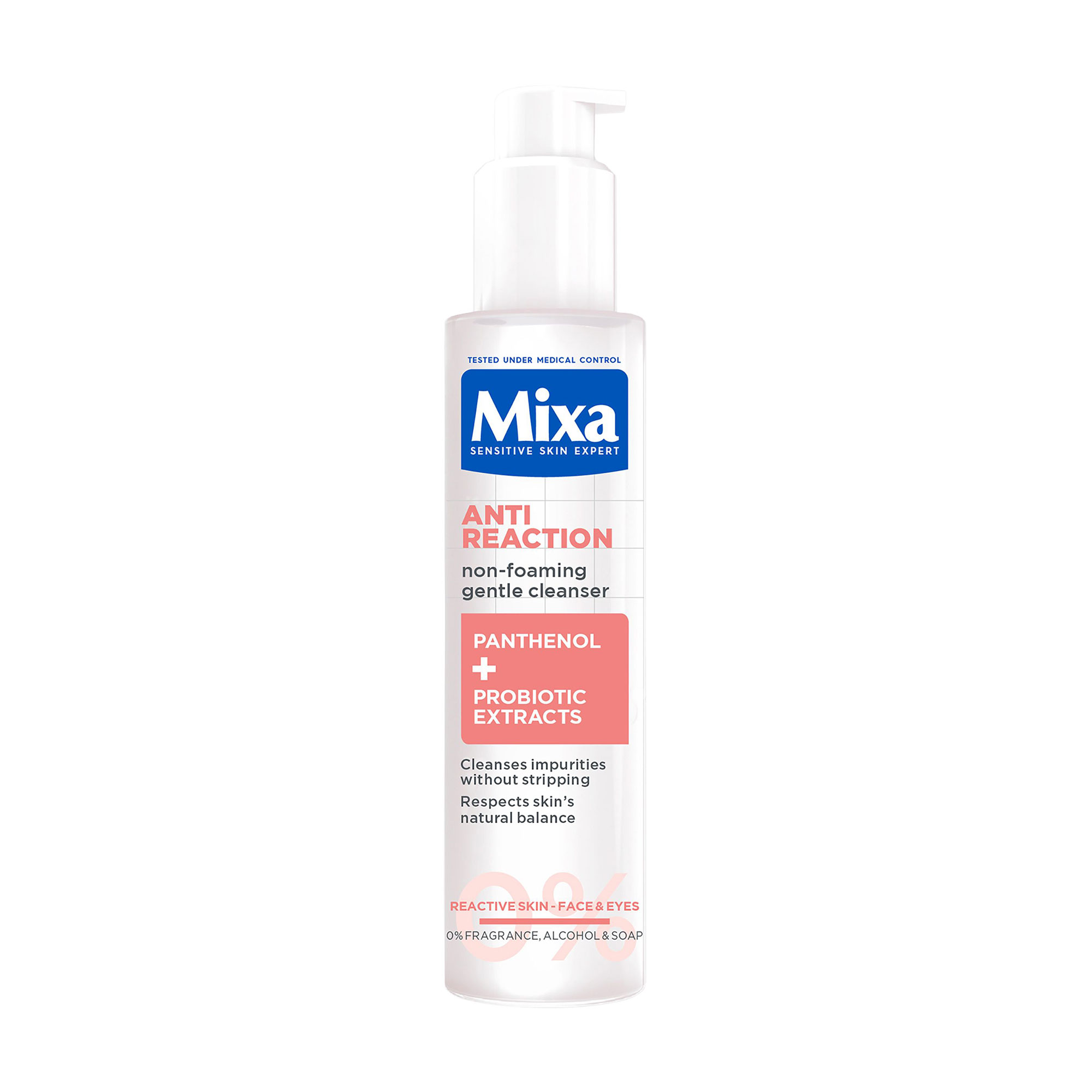 Очищувальний гель для обличчя Mixa Anti-Reaction Cleanser з пантенолом, 150 мл