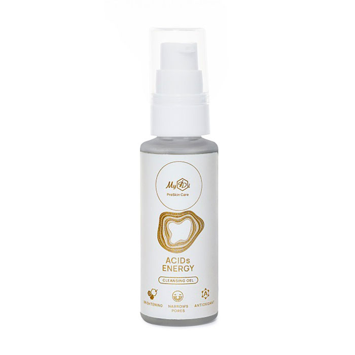 Очищувальний гель для обличчя MyIDi Acids Energy Сleansing Gel з AHA/BHA/PHA кислотами, 50 мл
