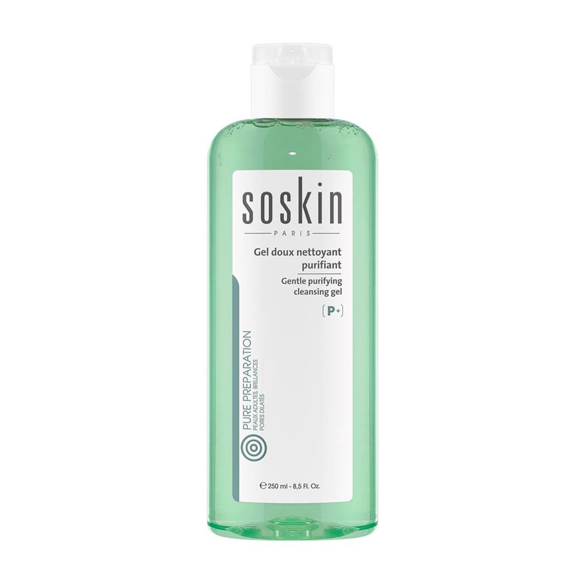 Очищувальний гель для обличчя Soskin Gentle Purifying Cleansing Gel для жирної та комбінованої шкіри, 250 мл