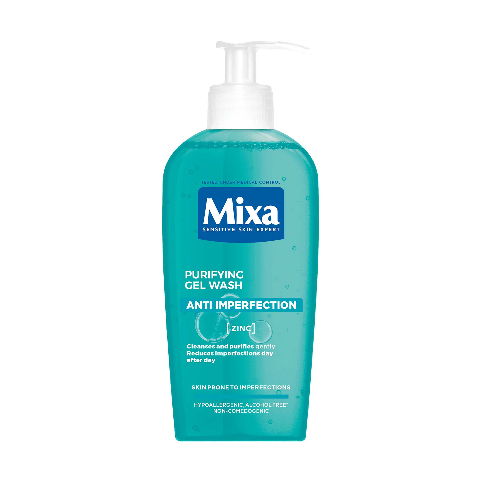 Очищувальний гель для вмивання Mixa Anti-Imperfection Purifying Gel Wash для шкіри схильної до недосконалостей, 200 мл
