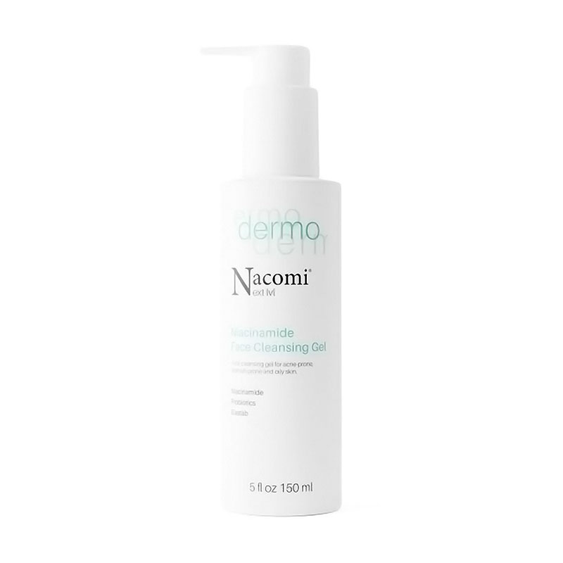 Очищувальний гель для вмивання Nacomi Next Level Dermo Niacinamide Face Cleansing Gel для жирної та схильної до акне та плям шкіри, 150 мл