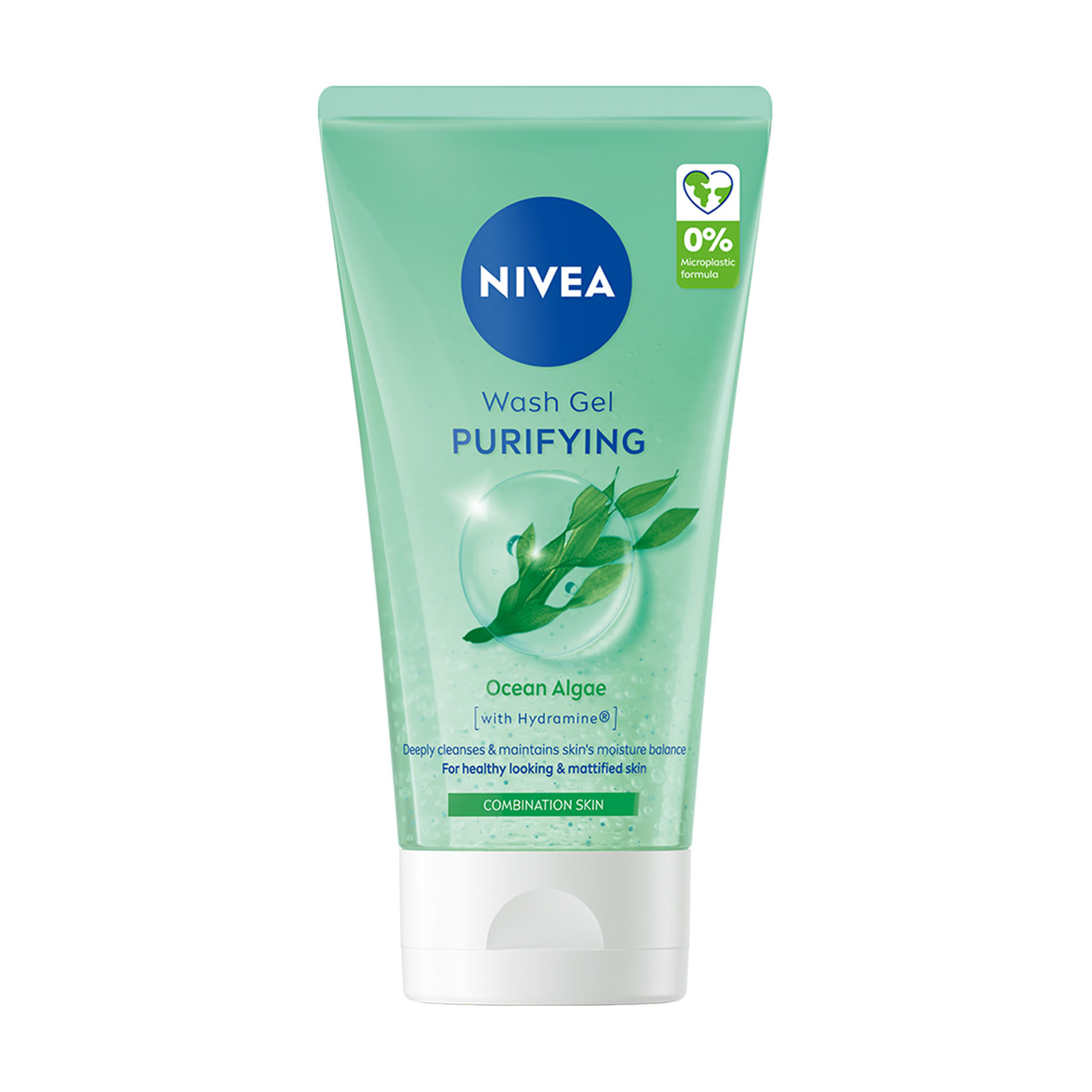 Очищувальний гель для вмивання NIVEA Ocean Algae Wasch Gel для комбінованої шкіри, 150 мл