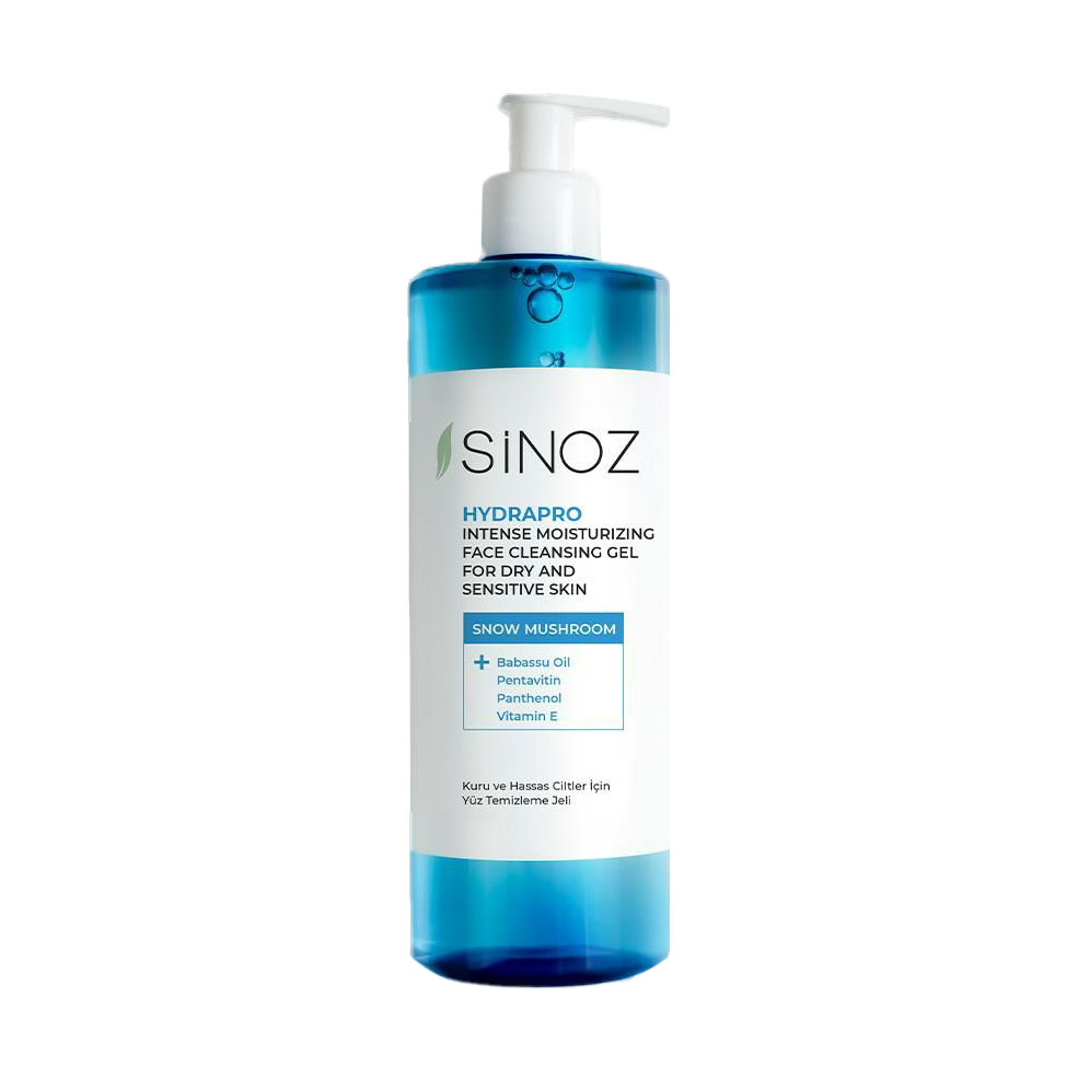 Очищувальний гель Sinoz Hydrapro Face Cleansing Gel для сухої та чутливої шкіри обличчя, 400 мл
