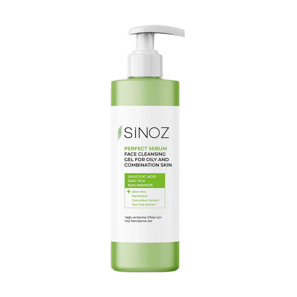Очищувальний гель Sinoz Perfect Sebum Face Cleaning Gel для жирної та комбінованої шкіри обличчя, 400 мл