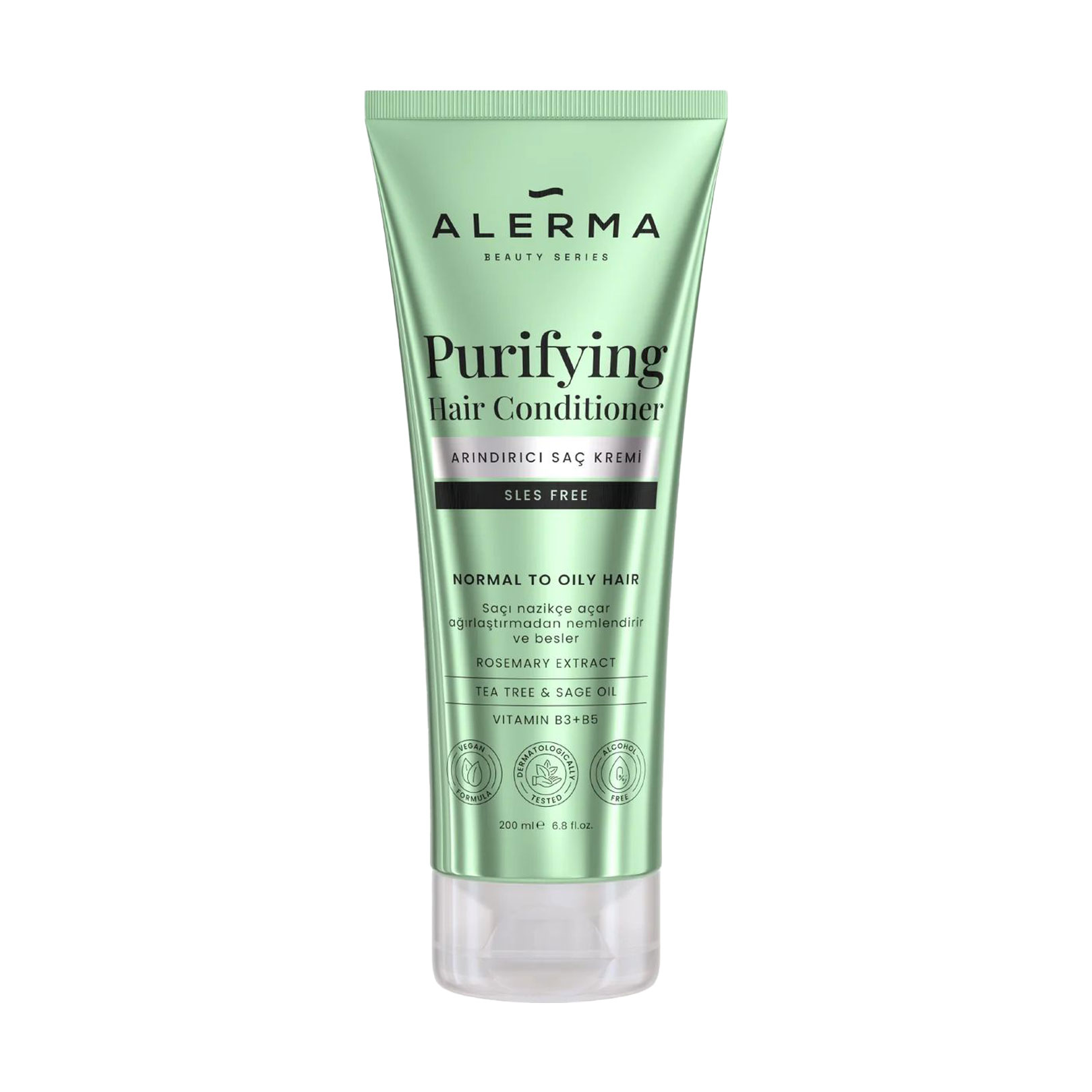 Очищувальний кондиціонер Alerma Purifying Hair Conditioner для нормального та жирного волосся, 200 мл