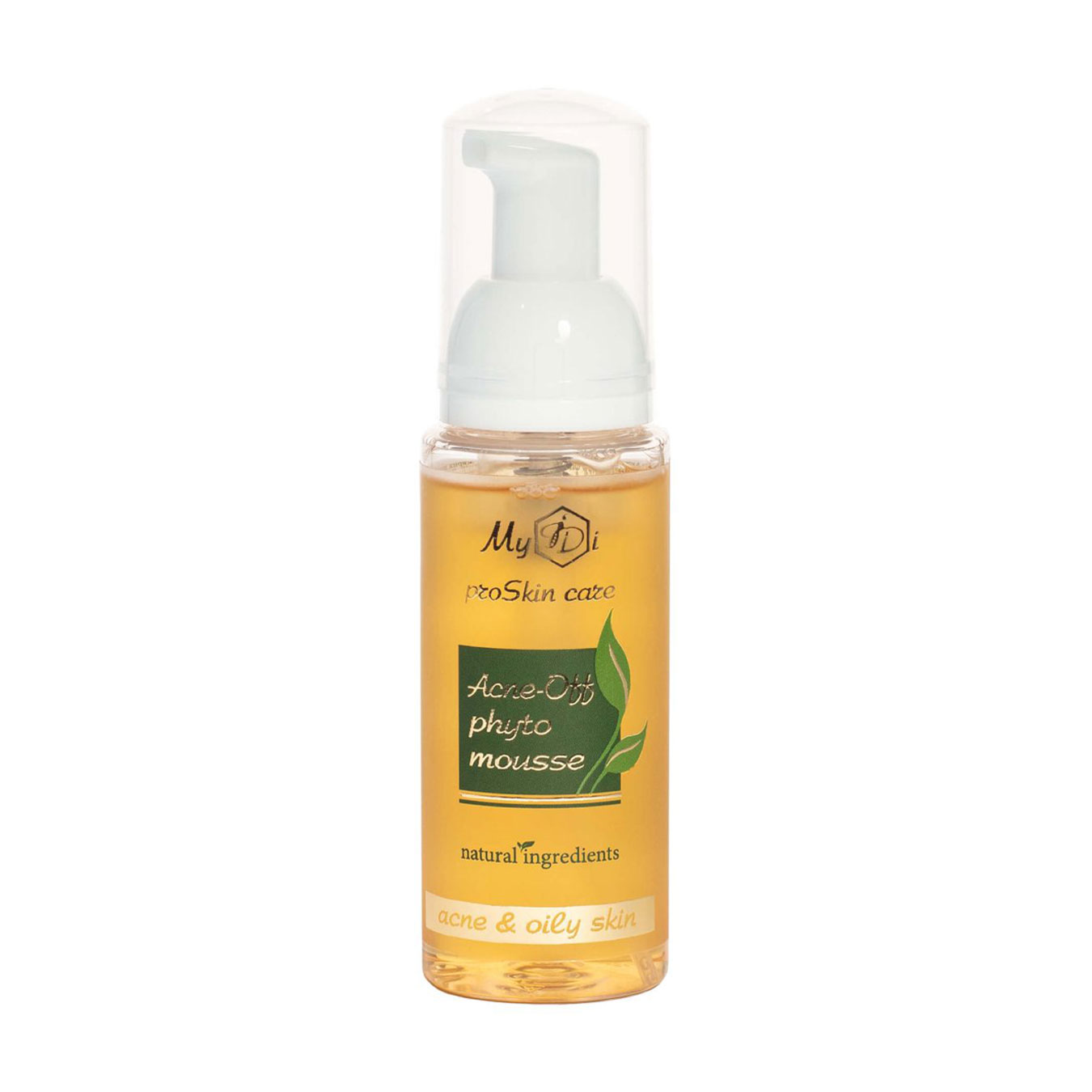 Очищувальний мус для обличчя MyIDi Acne-Off Phyto Mousse для проблемної та жирної шкіри, 80 мл