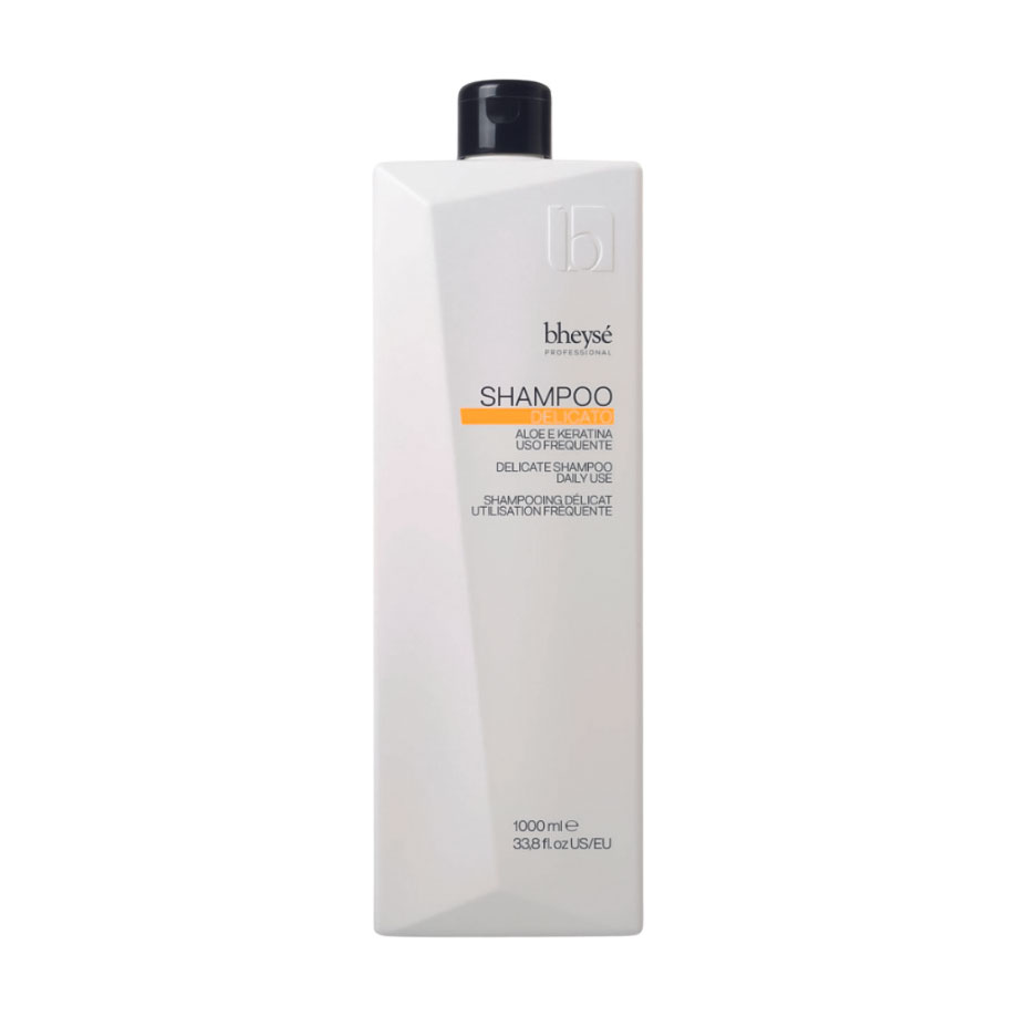 Очищувальний мякий шампунь Bheyse Professional Delicate Shampoo для щоденного миття волосся, з екстрактом алоє вера та кератином, 1 л