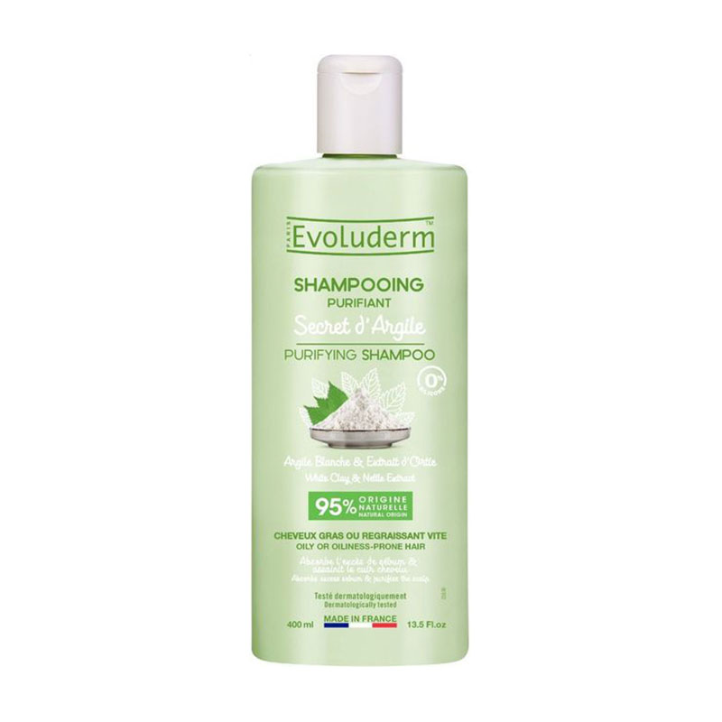 Очищувальний шампунь Evoluderm Clay Ritual Purifying Shampoo для жирного волосся, 400 мл