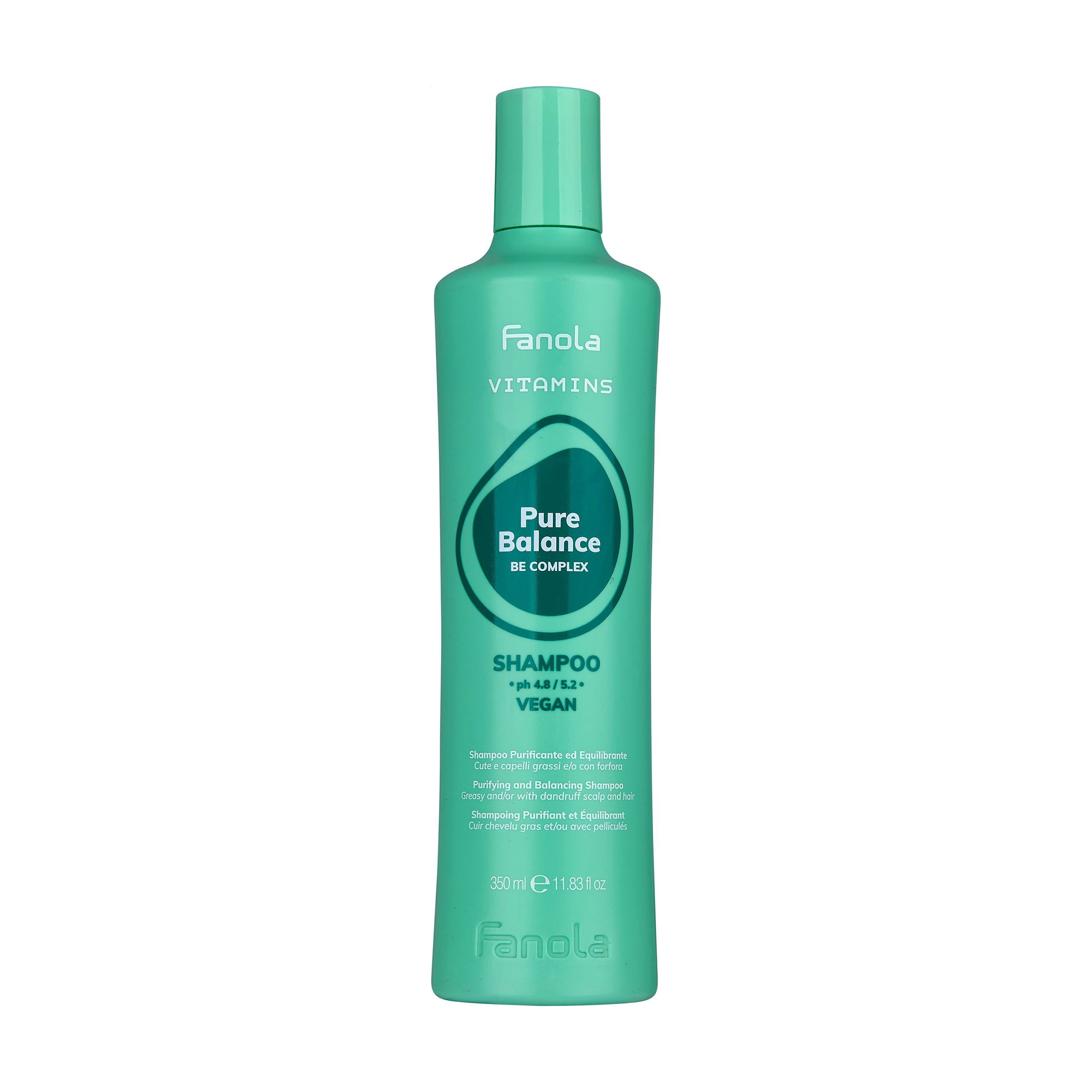 Очищувальний та балансувальний шампунь для волосся Fanola Vitamins Pure Balance Be Complex Shampoo, 350 мл