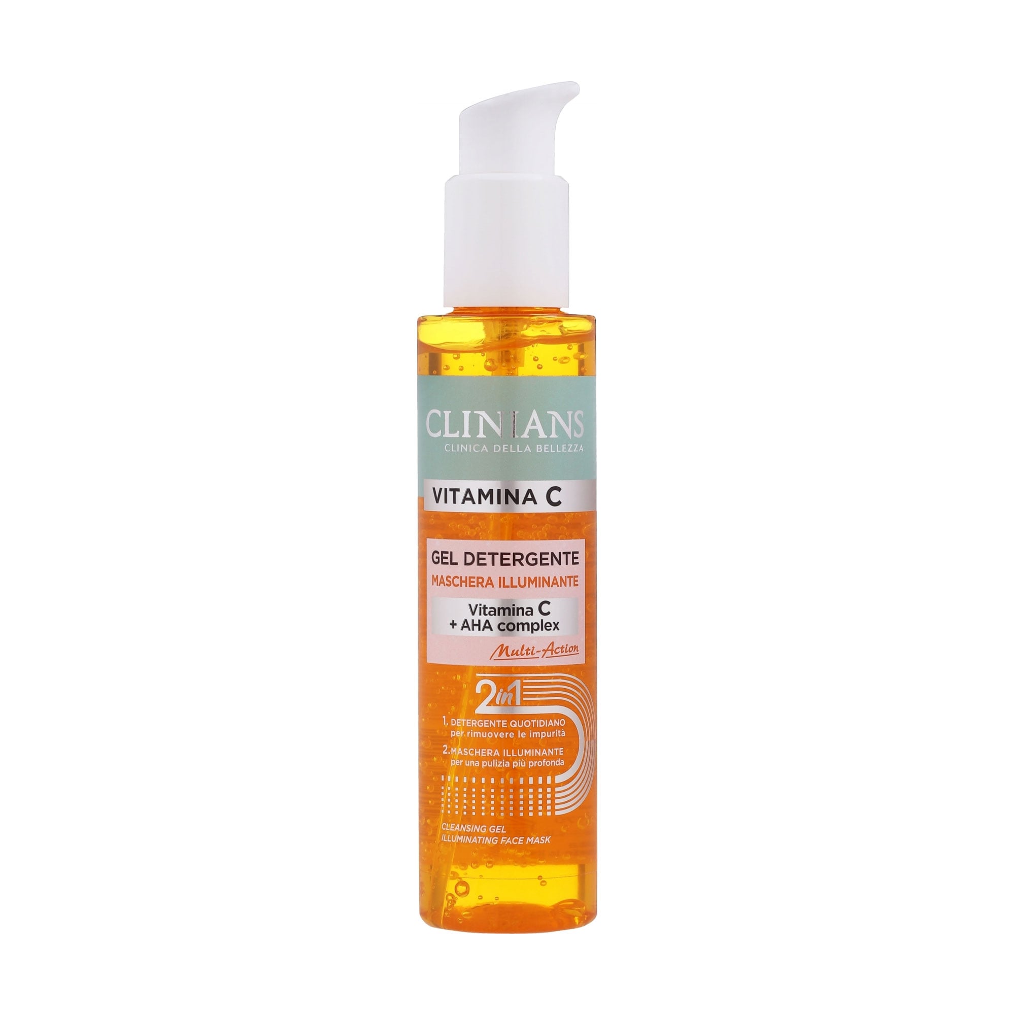 Очищувальний та освітлювальний гель для вмивання Clinians Attiva Energizzante Cleansing Gel Illuminant з вітаміном С, 150 мл