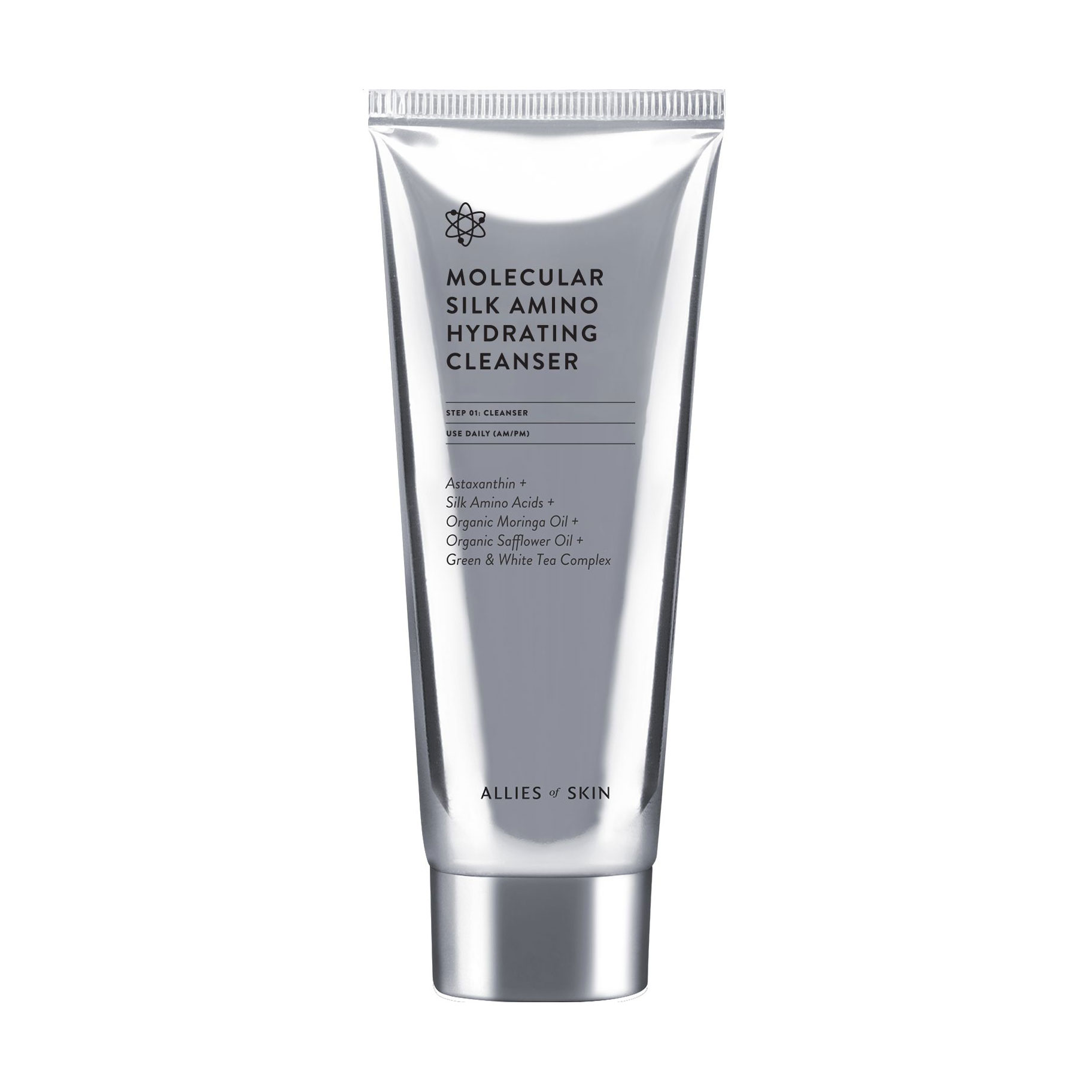 Очищувальний засіб для обличчя Allies Of Skin Molecular Silk Amino Hydrating Cleanser, 25 мл