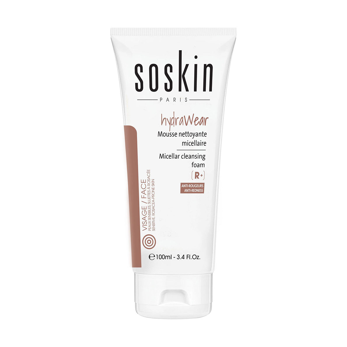 Очищувальний засіб для обличчя Soskin Hydrawear Micellar Cleansing Foam для чутливої шкіри, 100 мл