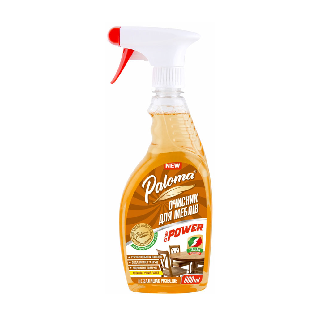 Очисник для меблів Paloma Extra Power, 600 мл