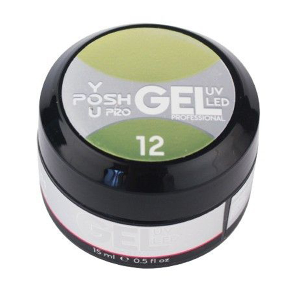 Однофазний гель для нарощування нігтів You Posh Builder Gel 12 Жовтий, 15 мл