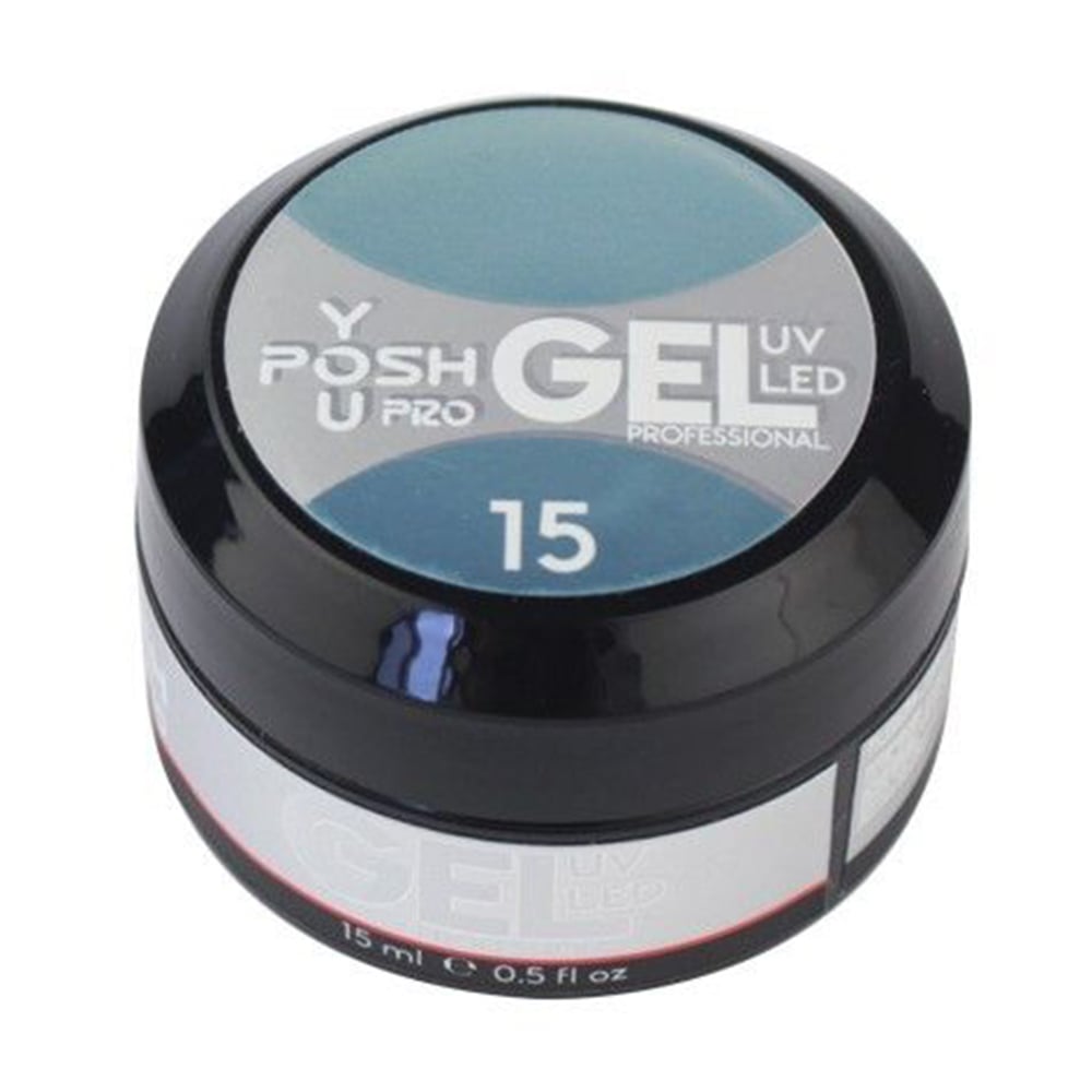 Однофазний гель для нарощування нігтів You Posh Builder Gel 15 Блакитний, 15 мл