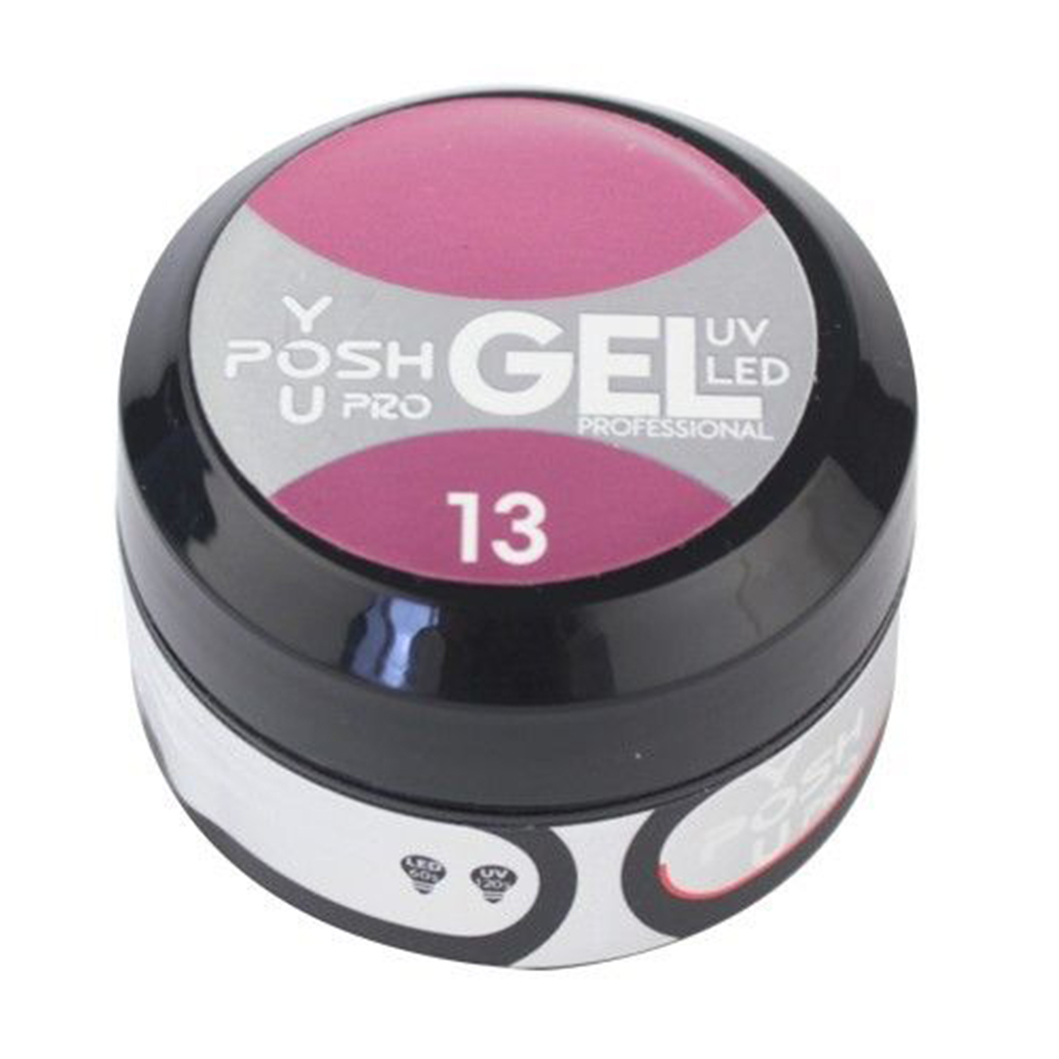 Однофазний гель для нарощування нігтів You Posh Builder Gel 13 Рожева малина, 50 мл