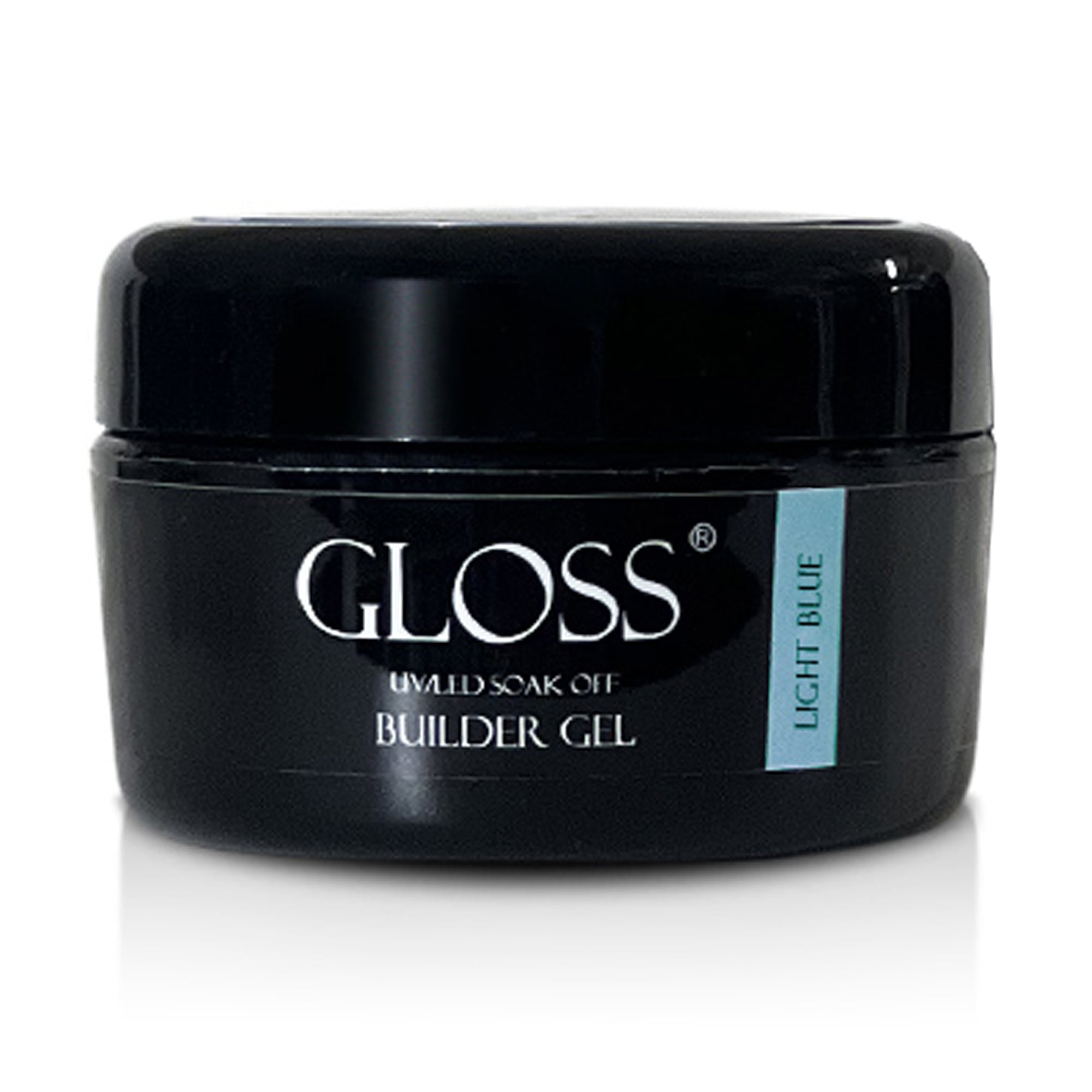 Однофазний гель для нігтів Gloss Builder Gel UV/LED Soak Off, Light Blue, 30 мл