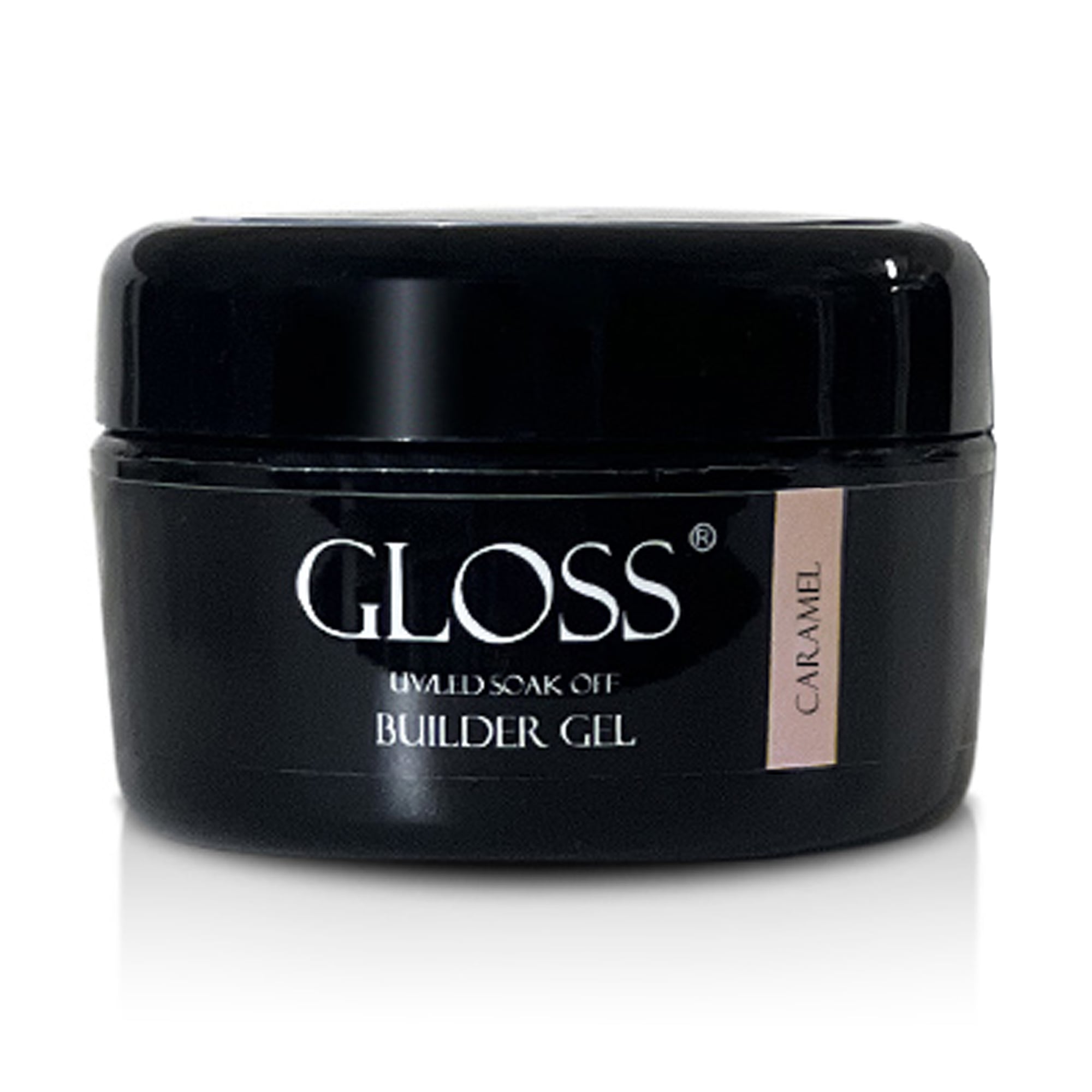 Однофазний гель для нігтів Gloss Builder Gel UV/LED Soak Off, Caramel, 30 мл