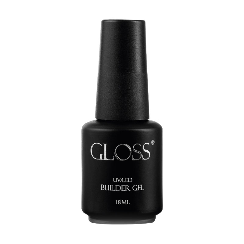 Однофазний гель для нігтів Gloss UV/LED Builder Gel з пензлем, Baby Pink, 18 мл