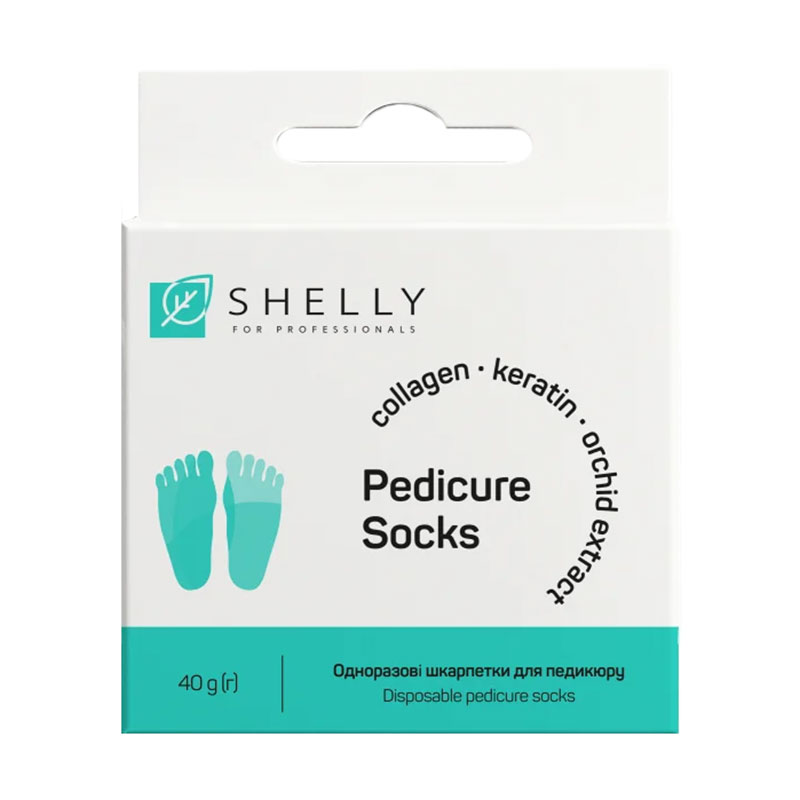 Одноразові шкарпетки для педикюру Shelly Pedicure Socks, 30 г
