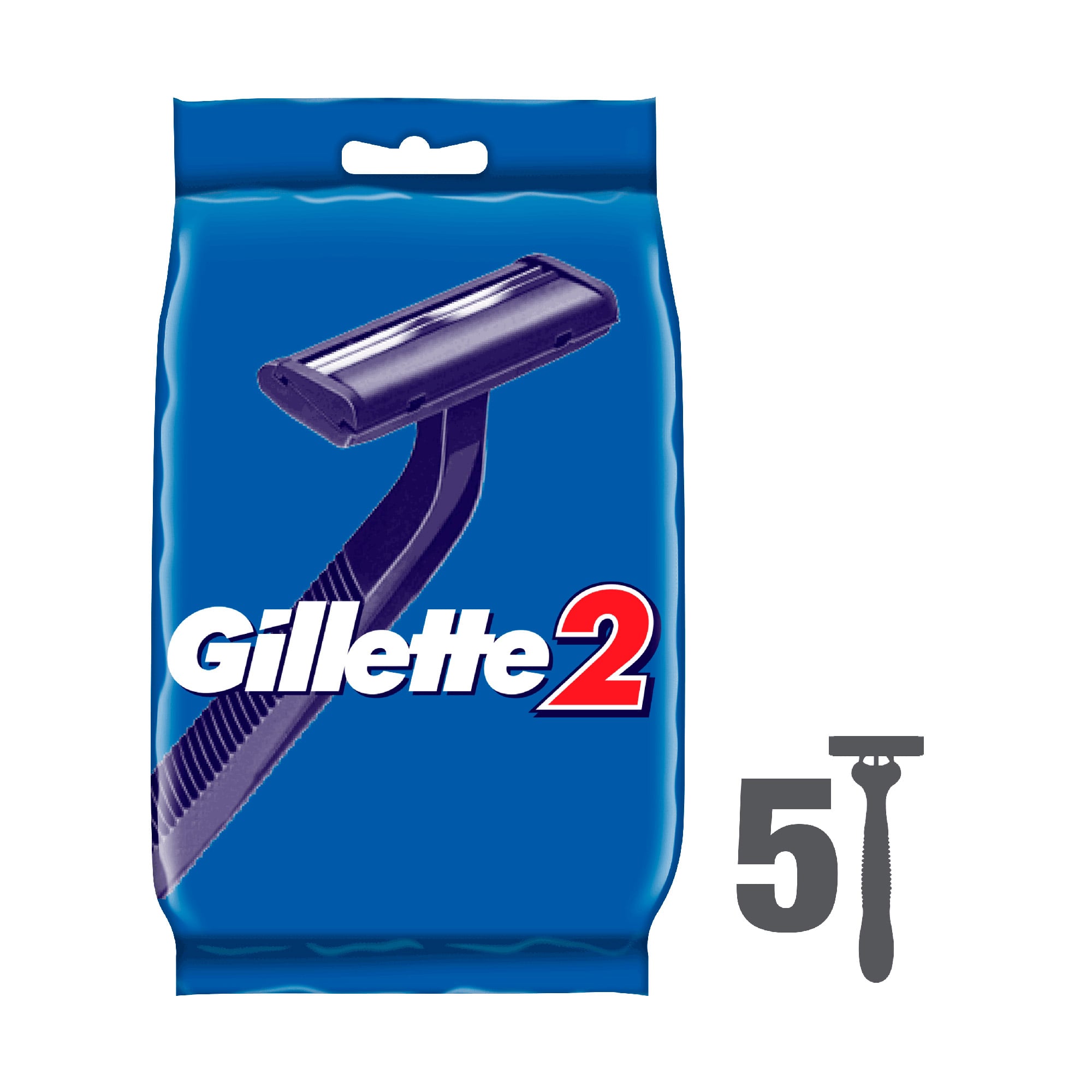 Одноразові станки для гоління чоловічі (бритви) Gillette 2, 5 шт