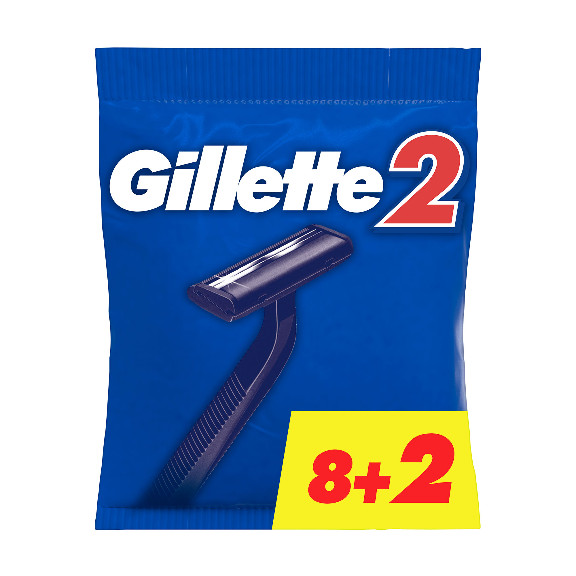 Одноразові станки для гоління чоловічі (бритви) Gillette 2, 10 шт