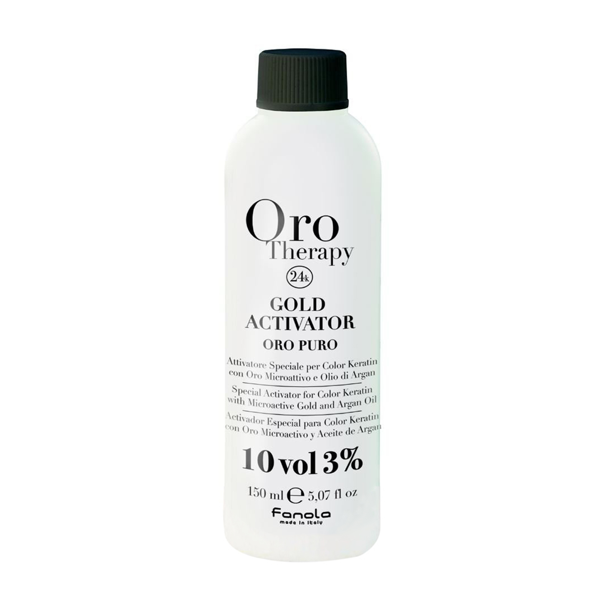 Окислювач з мікрочастинками золота Fanola Oro Therapy Gold Activator Oro Puro 10 Vol, 3%, 150 мл