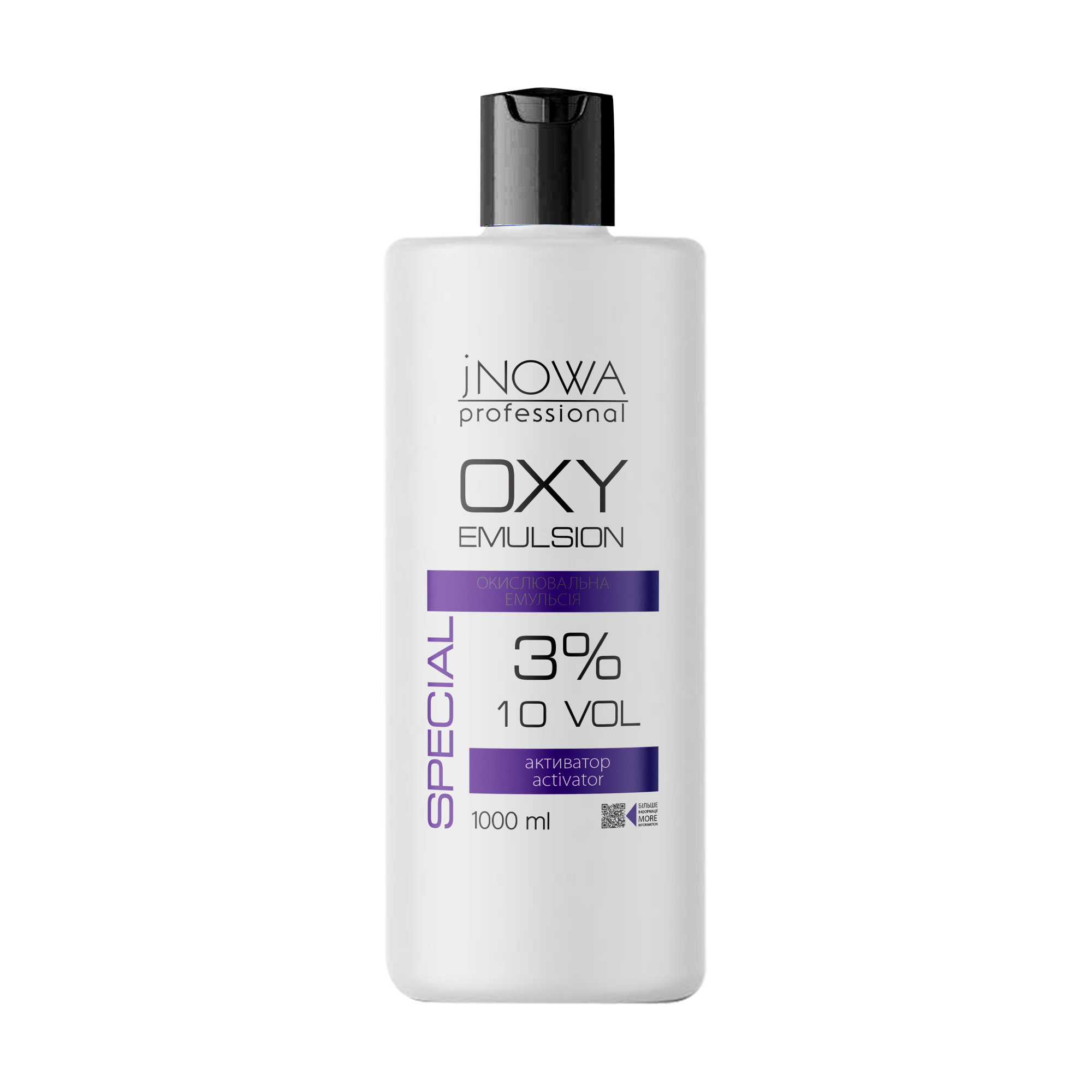 Окислювальна емульсія для фарбування волосся jNOWA Professional OXY Emulsoin 3% (10 Vol), 1 л