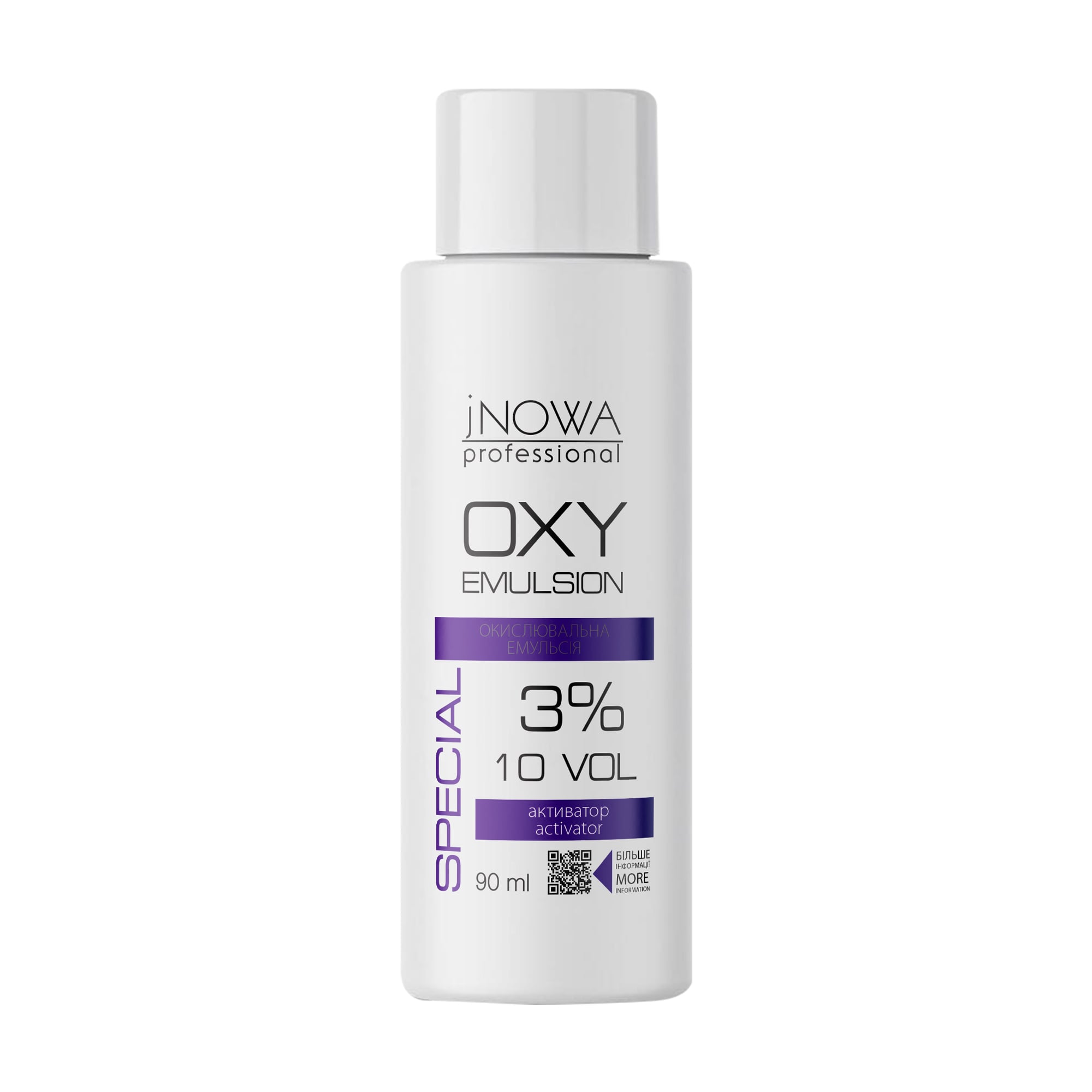 Окислювальна емульсія для фарбування волосся jNOWA Professional OXY Emulsoin 3% (10 Vol), 90 мл