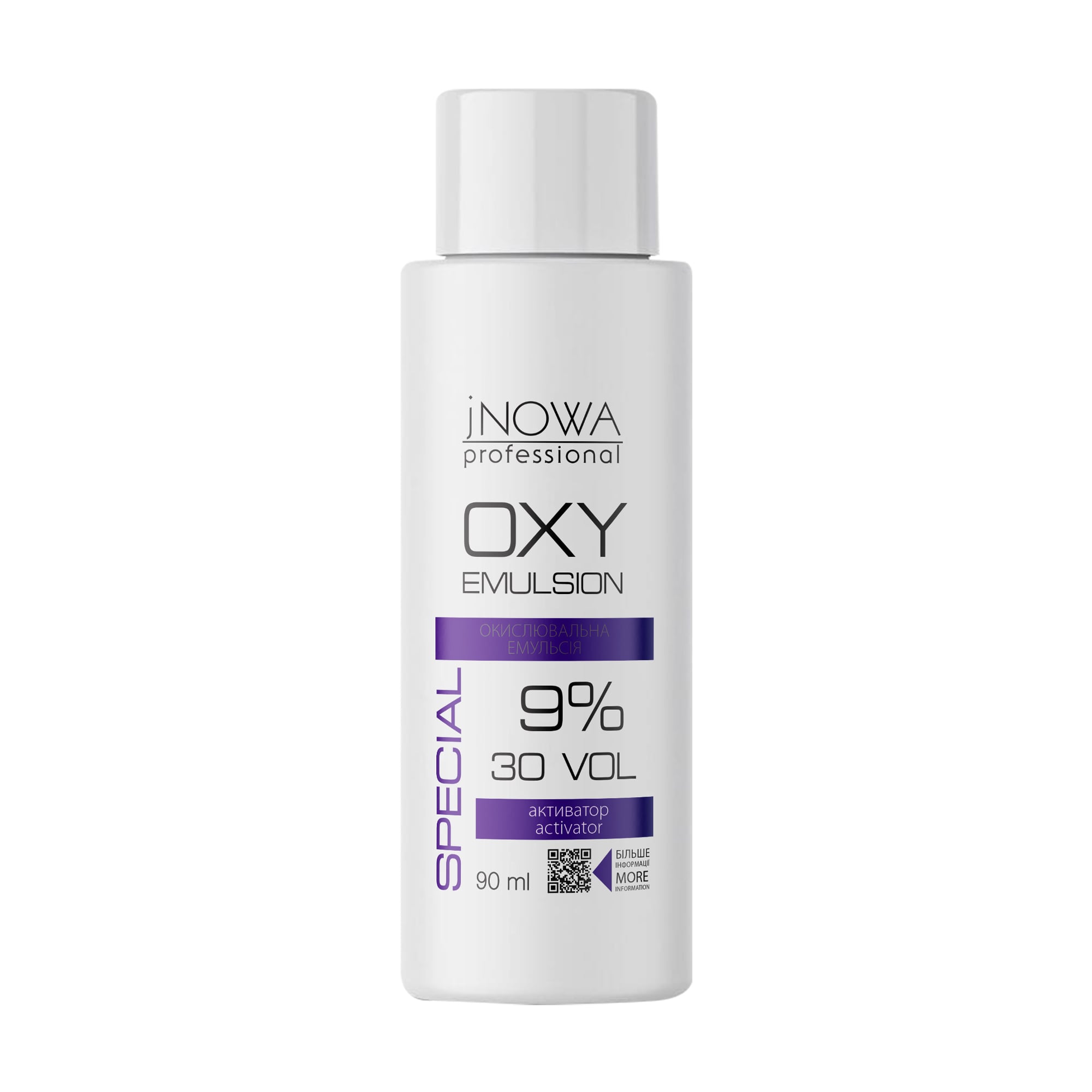 Окислювальна емульсія для фарбування волосся jNOWA Professional OXY Emulsoin 9% (30 Vol), 90 мл