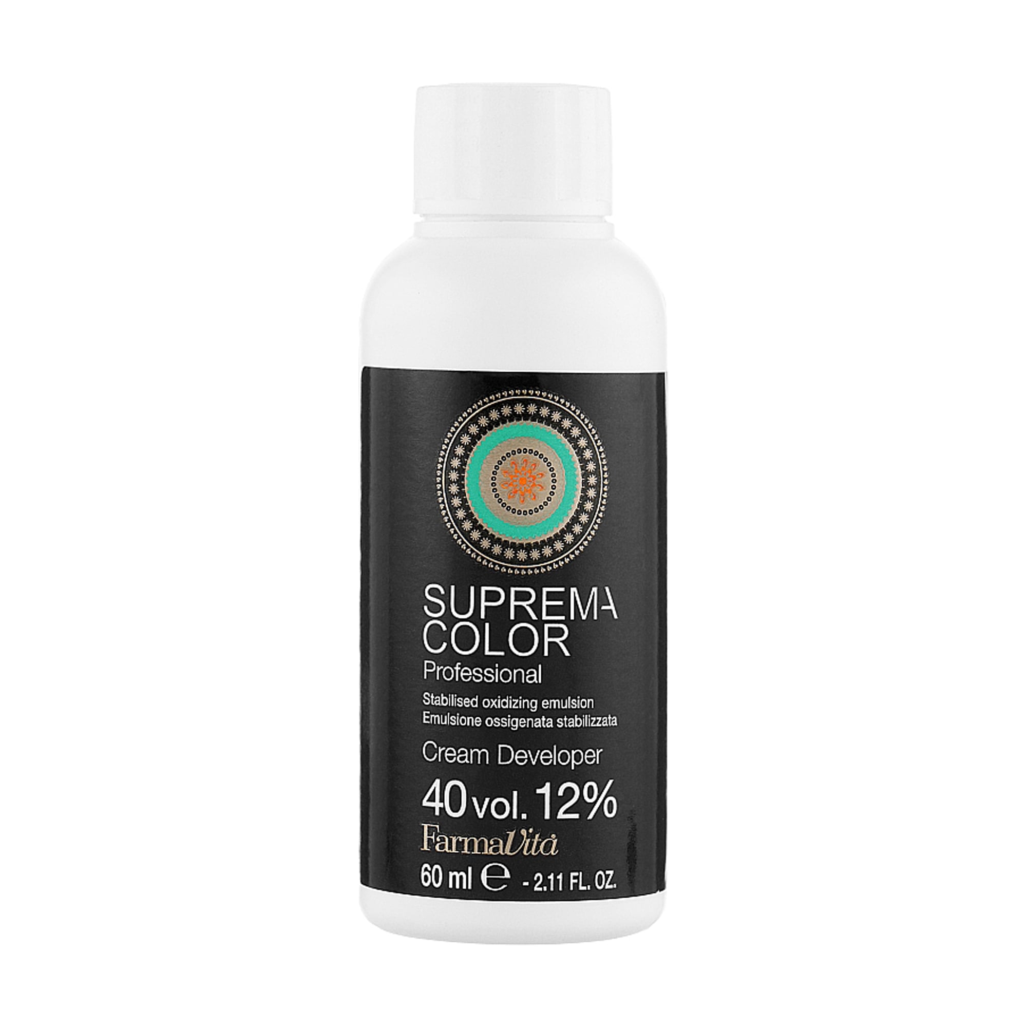 Окислювальна емульсія FarmaVita Suprema Color Cream Developer 12% (40 Vol), 60 мл