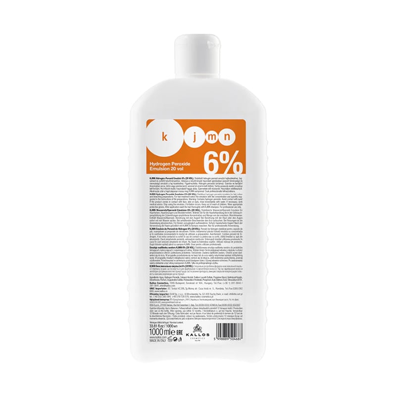 Окислювальна емульсія Kallos Cosmetics KJMN Hydrogen Peroxide Emulsion 6% 20 vol, 1 л