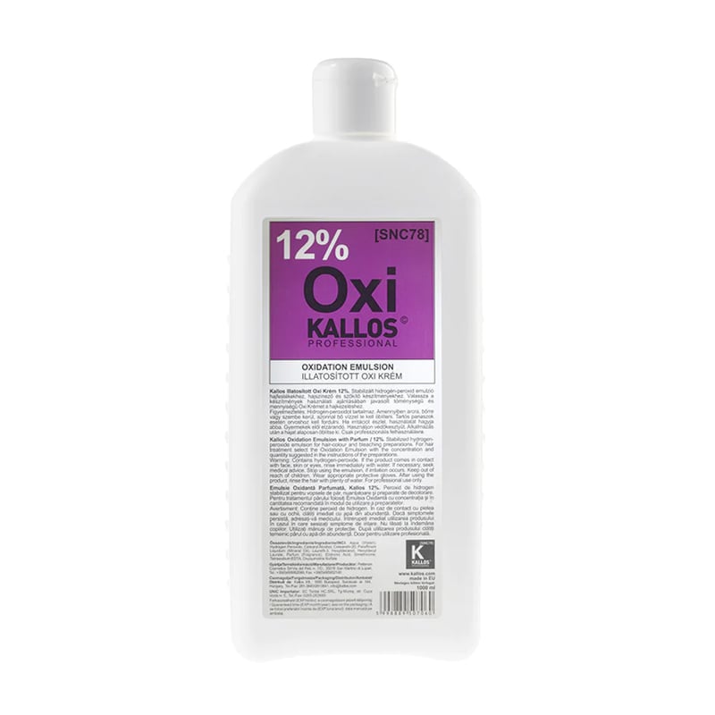 Окислювальна емульсія Kallos Cosmetics KJMN Hydrogen Peroxide Emulsion 12% 40 vol, 1 л
