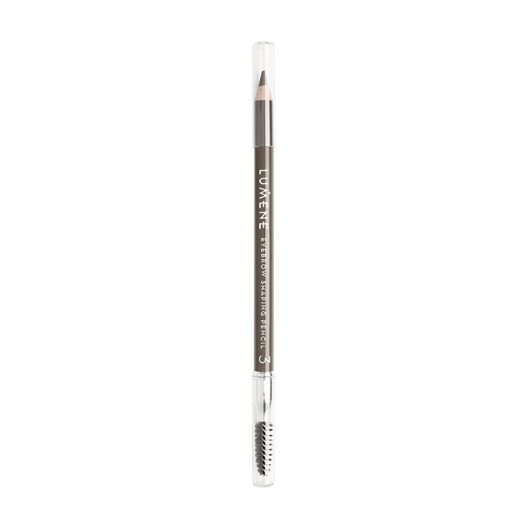 Олівець для брів зі щіточкою Lumene Eyebrow Shaping Pencil, 3 Brown, 1.08 г