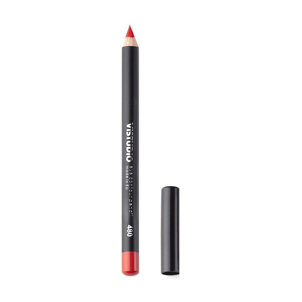 Олівець для губ ViSTUDIO Lip Contour Penсil 480 Glamour Red, 1.8 г