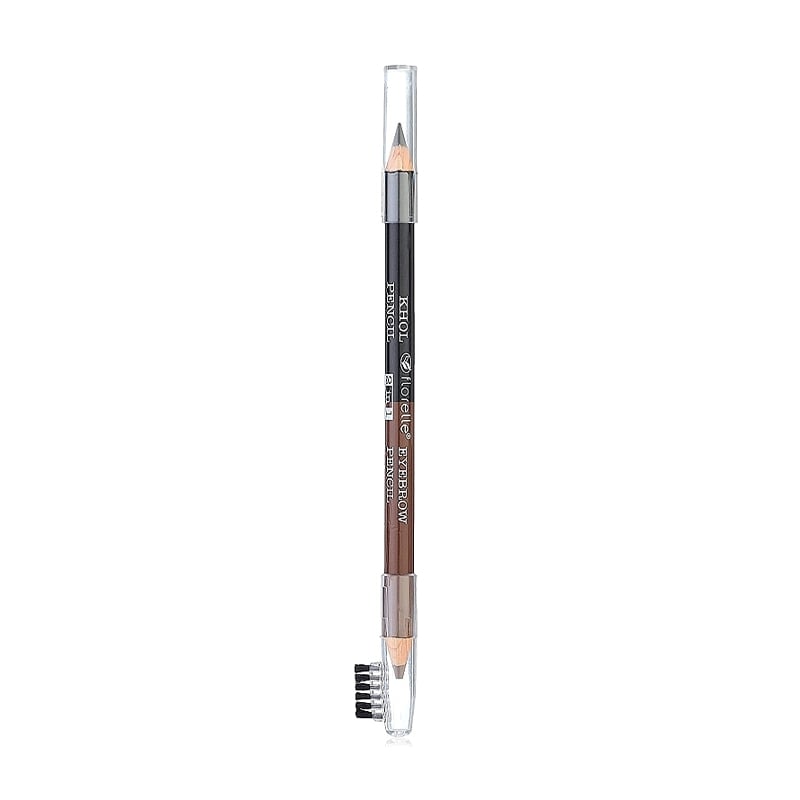 Олівець для очей та брів Florelle Khol 2 in 1 Eyebrow Pencil Чорний/Коричневий, 1.8 г