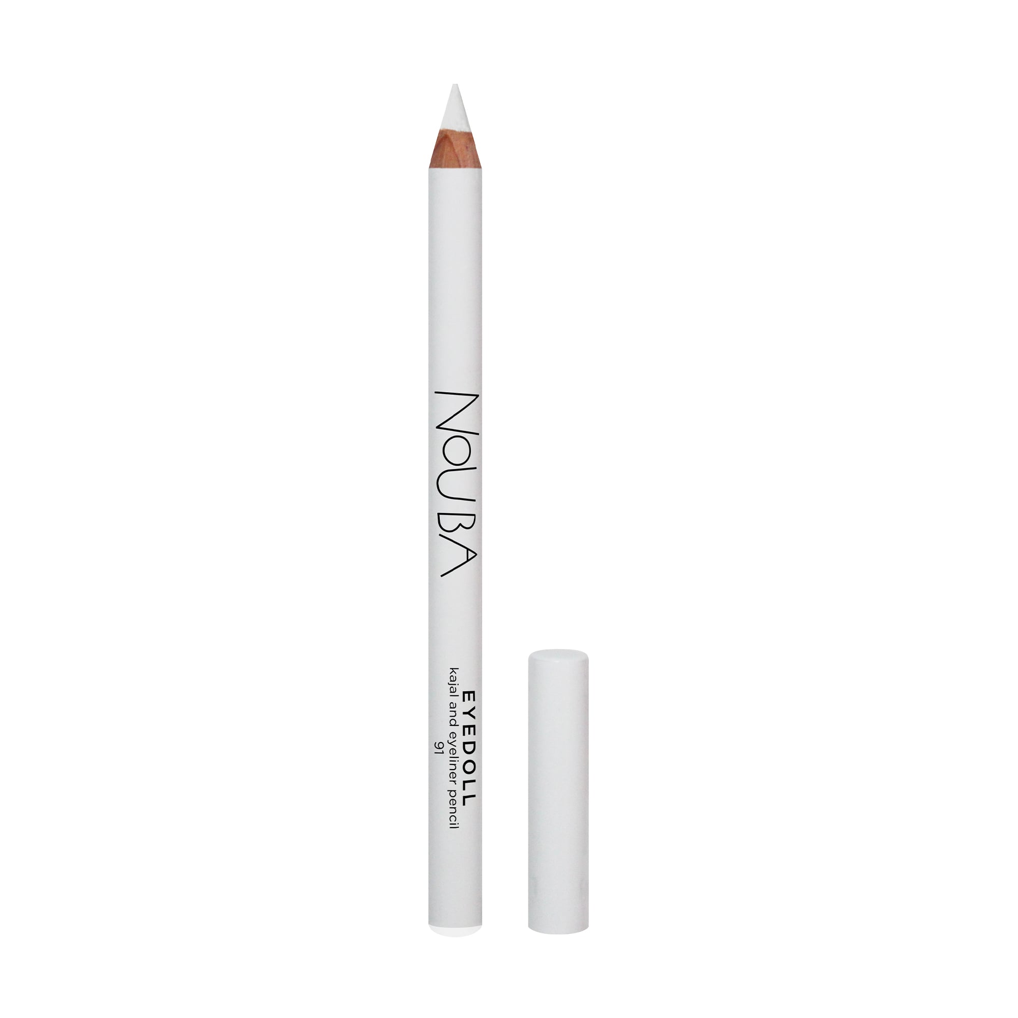 Олівець-каял для очей NoUBA Eyedoll Kajal And Eyeliner Pencil 91 White, 1.1 г