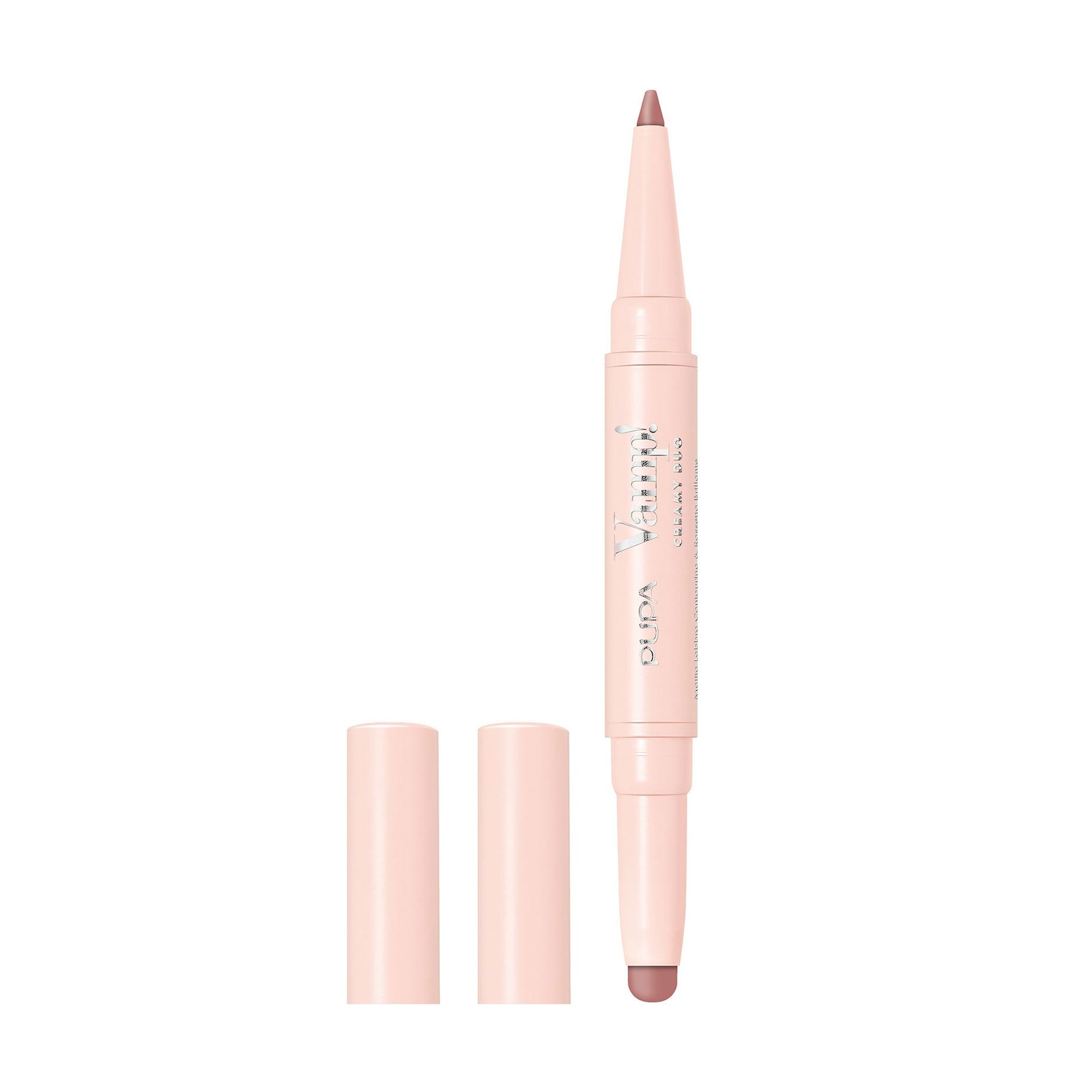 Олівець-помада для губ 2 в 1 Pupa Vamp! Creamy Duo Contouring Lip Pencil &amp; Brilliant Lipstick 013 Fabulous Nude, 1 г