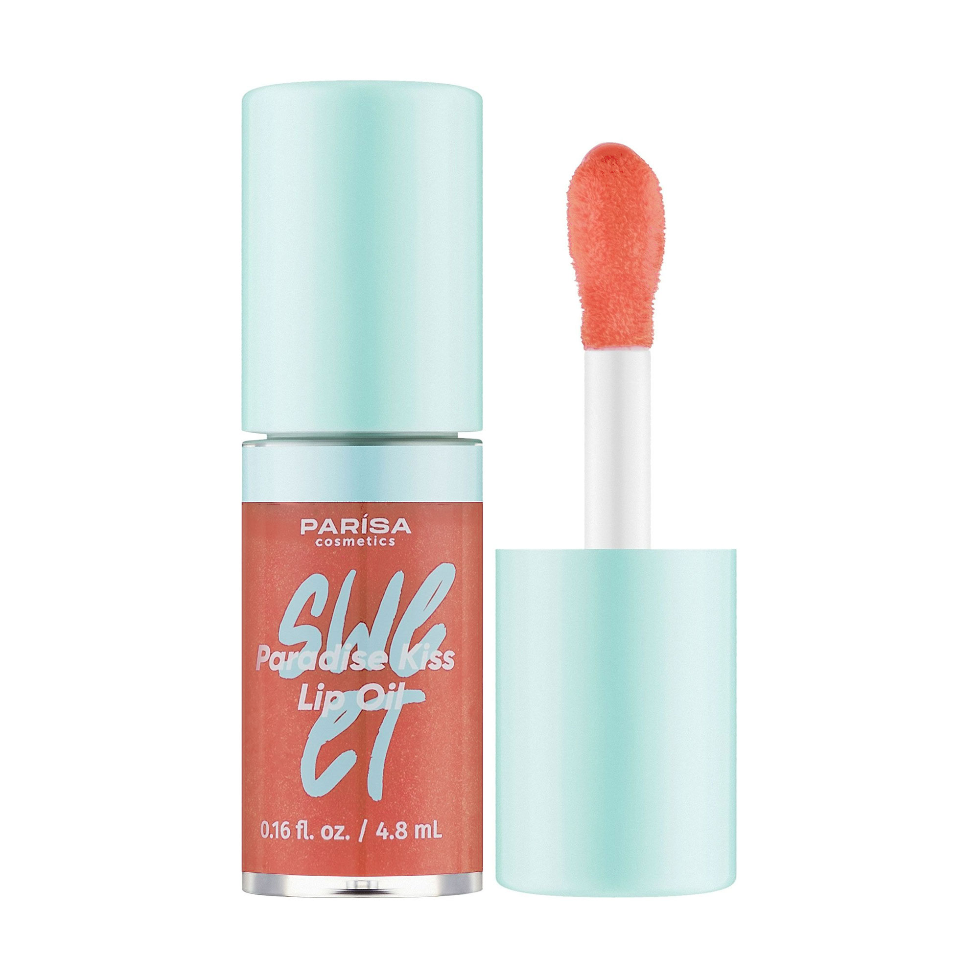 Олія-блиск для губ Parisa Cosmetics Sweet Paradise Kiss Lip Oil 06 Splash Of Cream, 4.8 мл