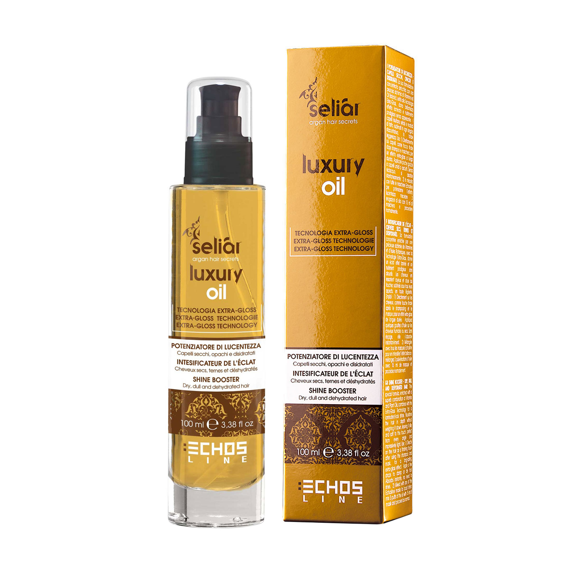 Олія для блиску волосся Echosline Seliar Luxury Oil, 100 мл