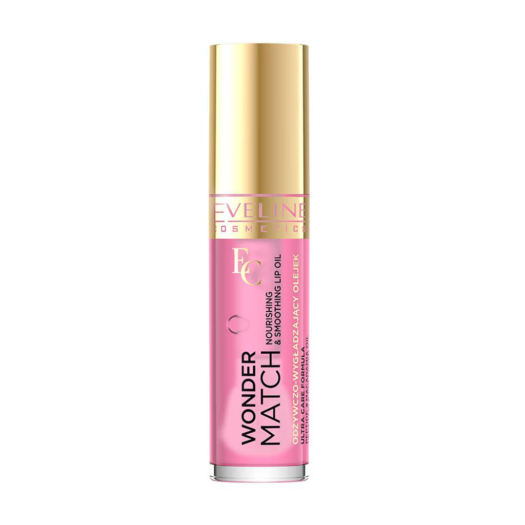 Олія для губ Eveline Cosmetics Wonder Match Nourishing &amp; Smoothing Lip Oil 02 Delicate Rose, 5 мл