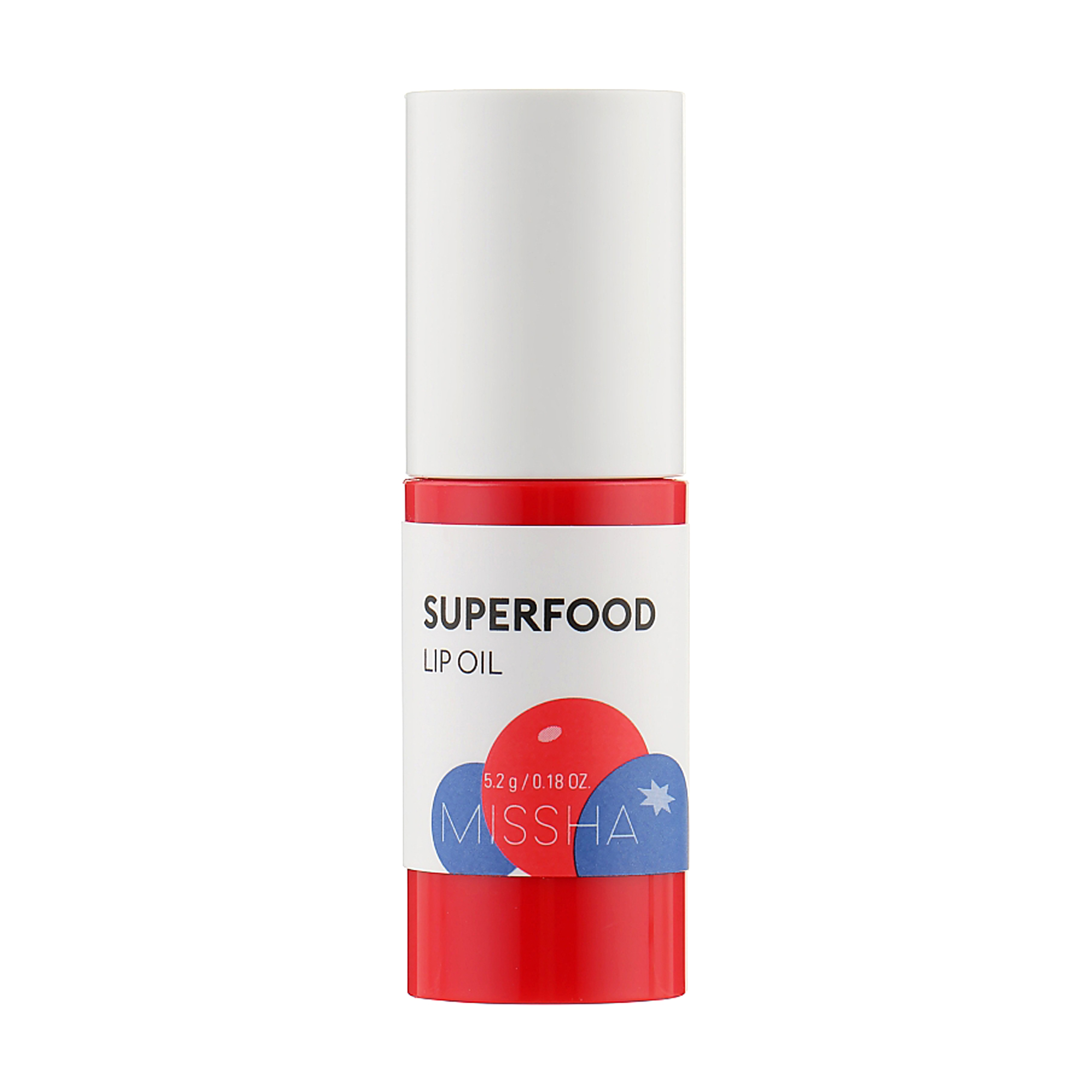 Олія для губ Missha Super Food Lip Oil Berry з екстрактом ягід, 5.2 г