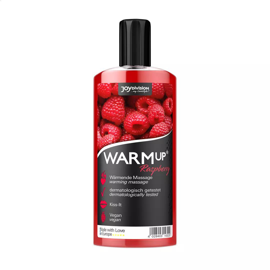Олія для масажу JoyDivision Warm Up Warming Massage Liquid, Raspberry, 150 мл