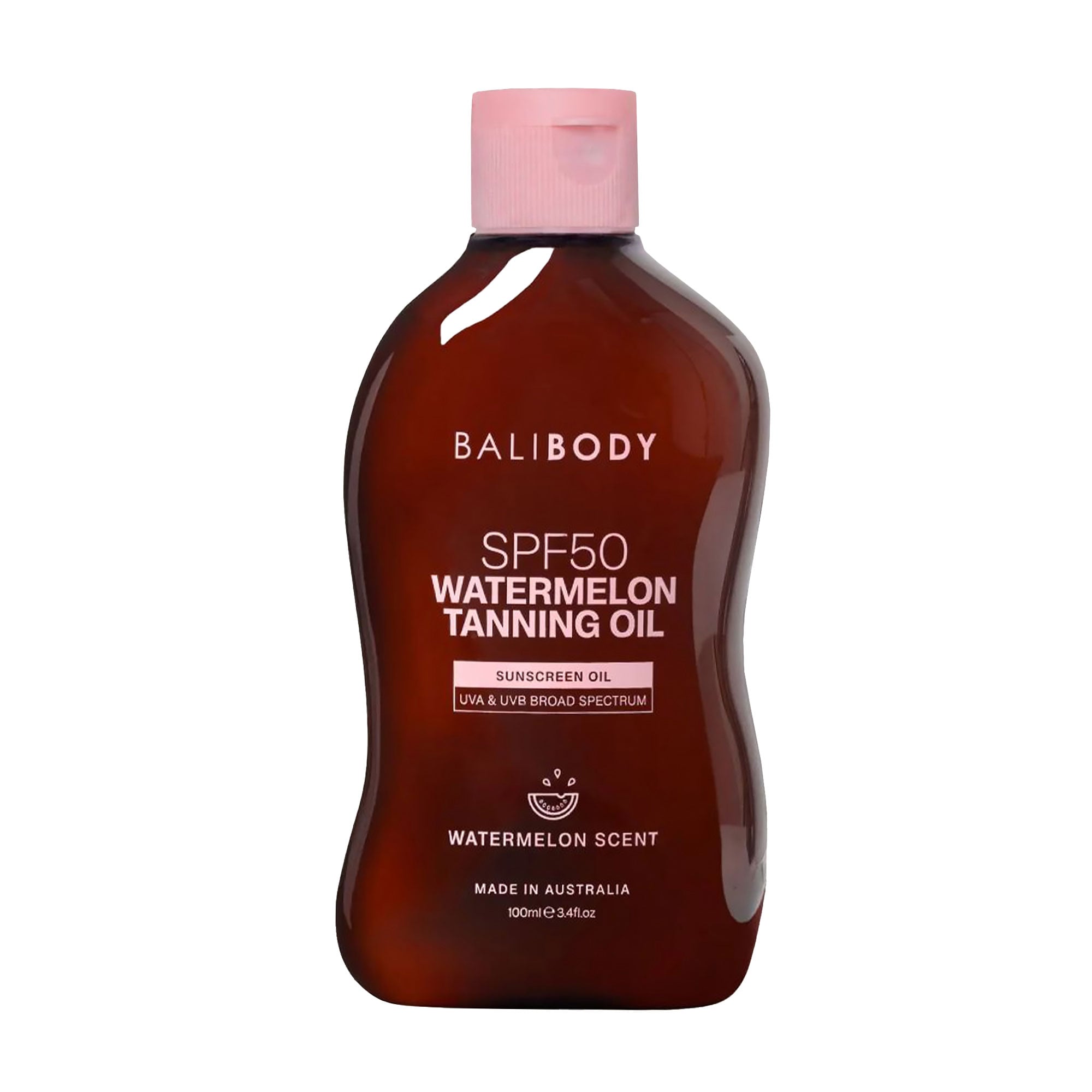Олія для засмаги Bali Body Watermelon Tanning Oil SPF 50 з насінням кавуна, 100 мл