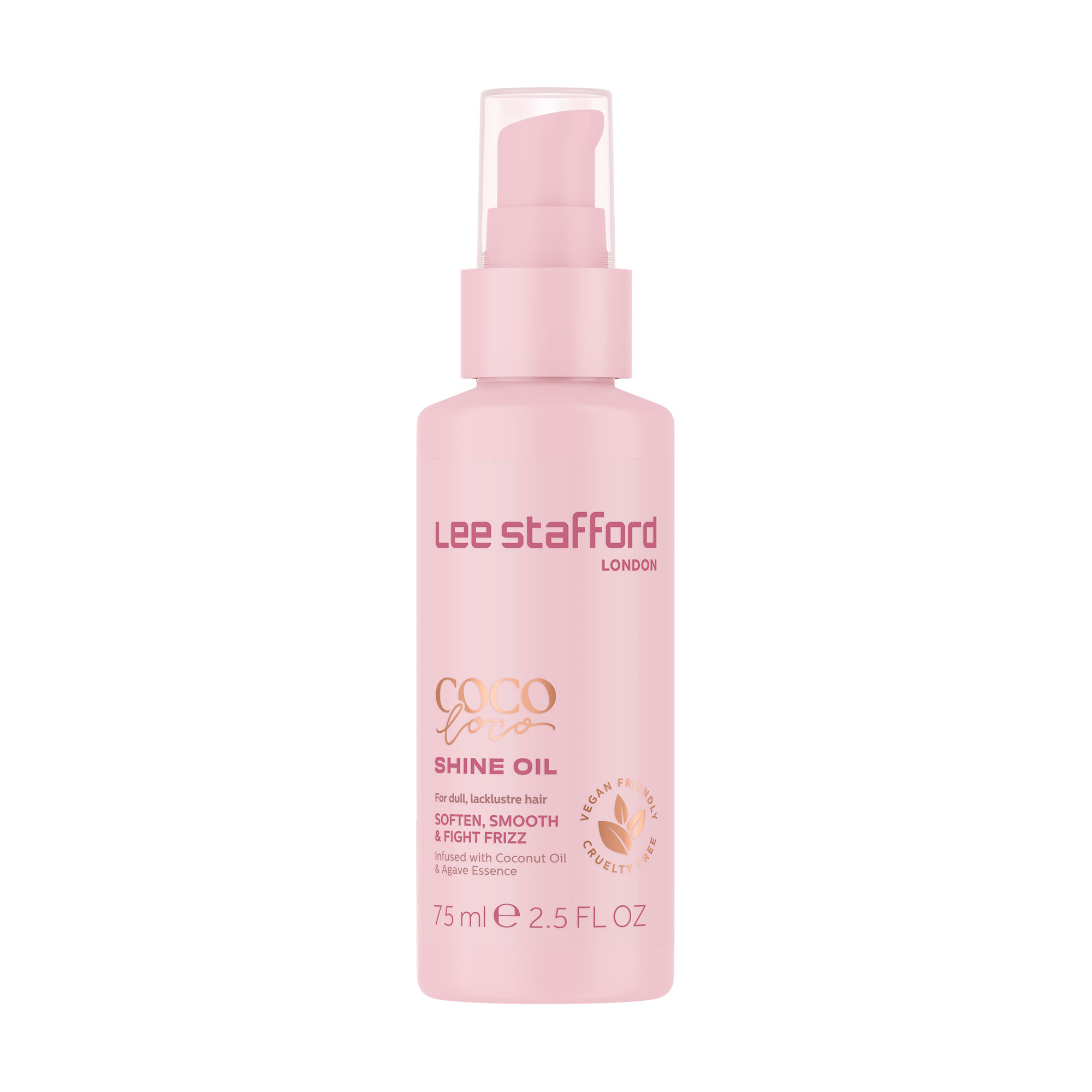Олія Lee Stafford Coco Loco Shine Oil для тьмяного волосся, з агавою, 75 мл