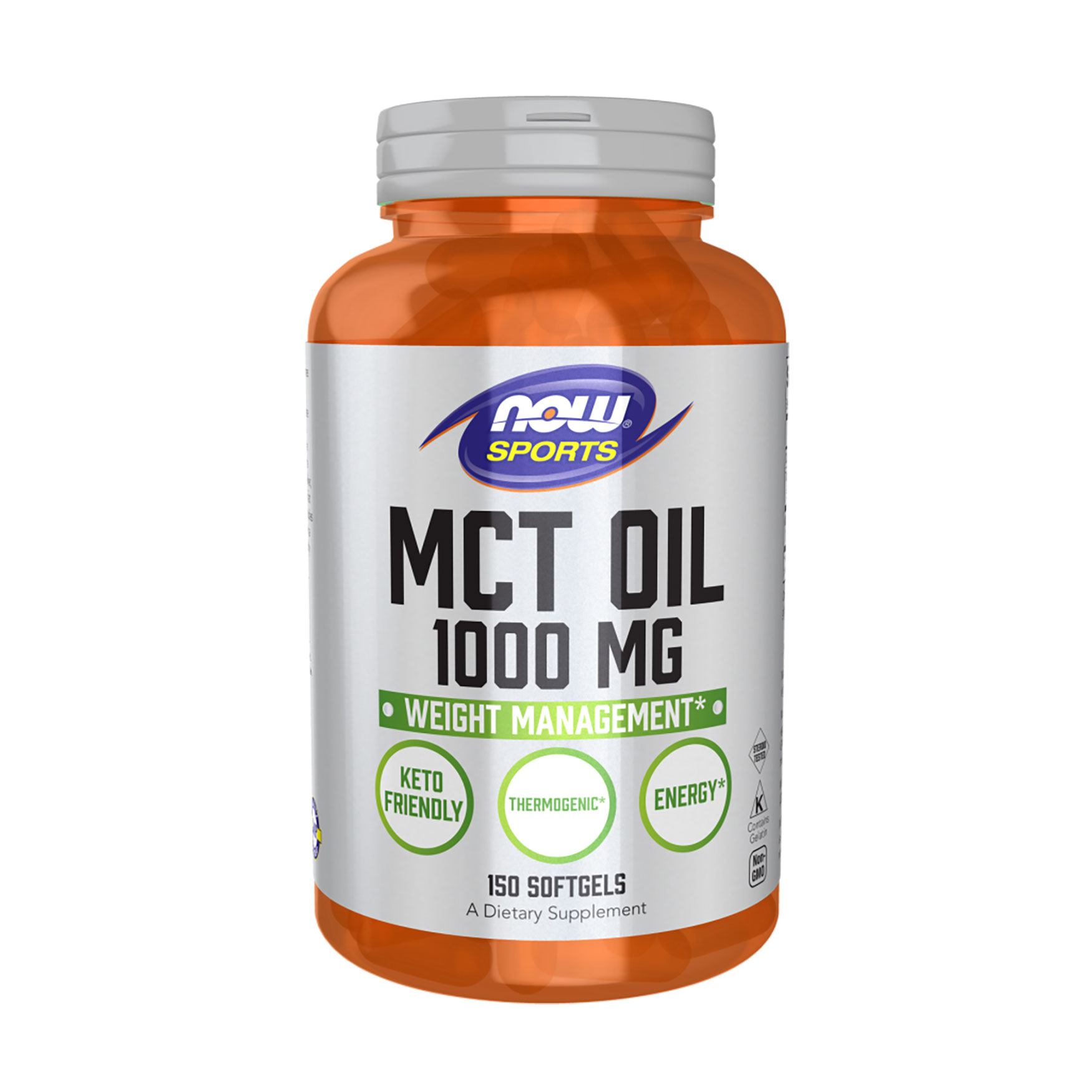 Олія МСТ NOW Foods MCT Oil 1000 мг, 150 желатинових капсул